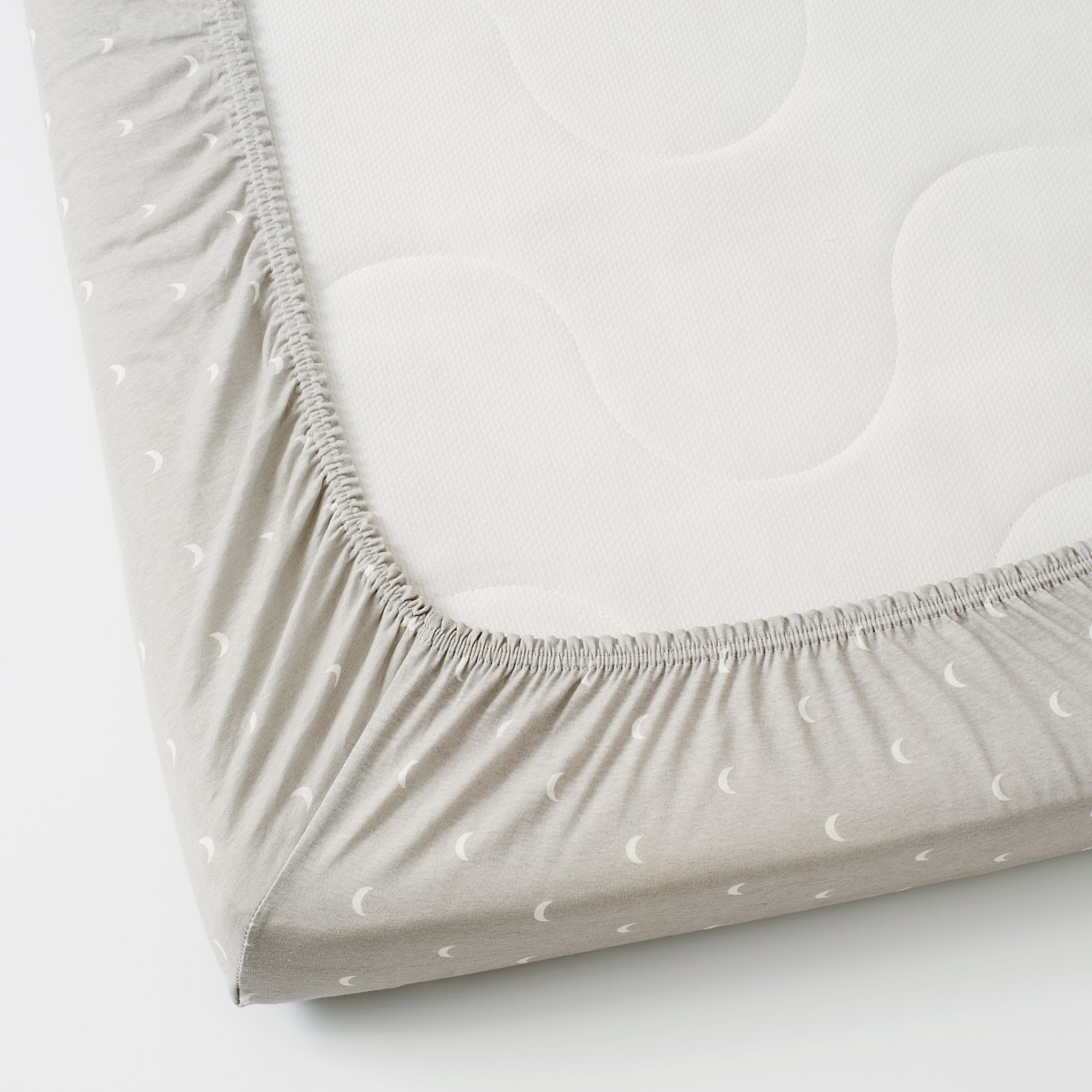 LENAST, fitted sheet for cot, 2 pack, 904.576.41