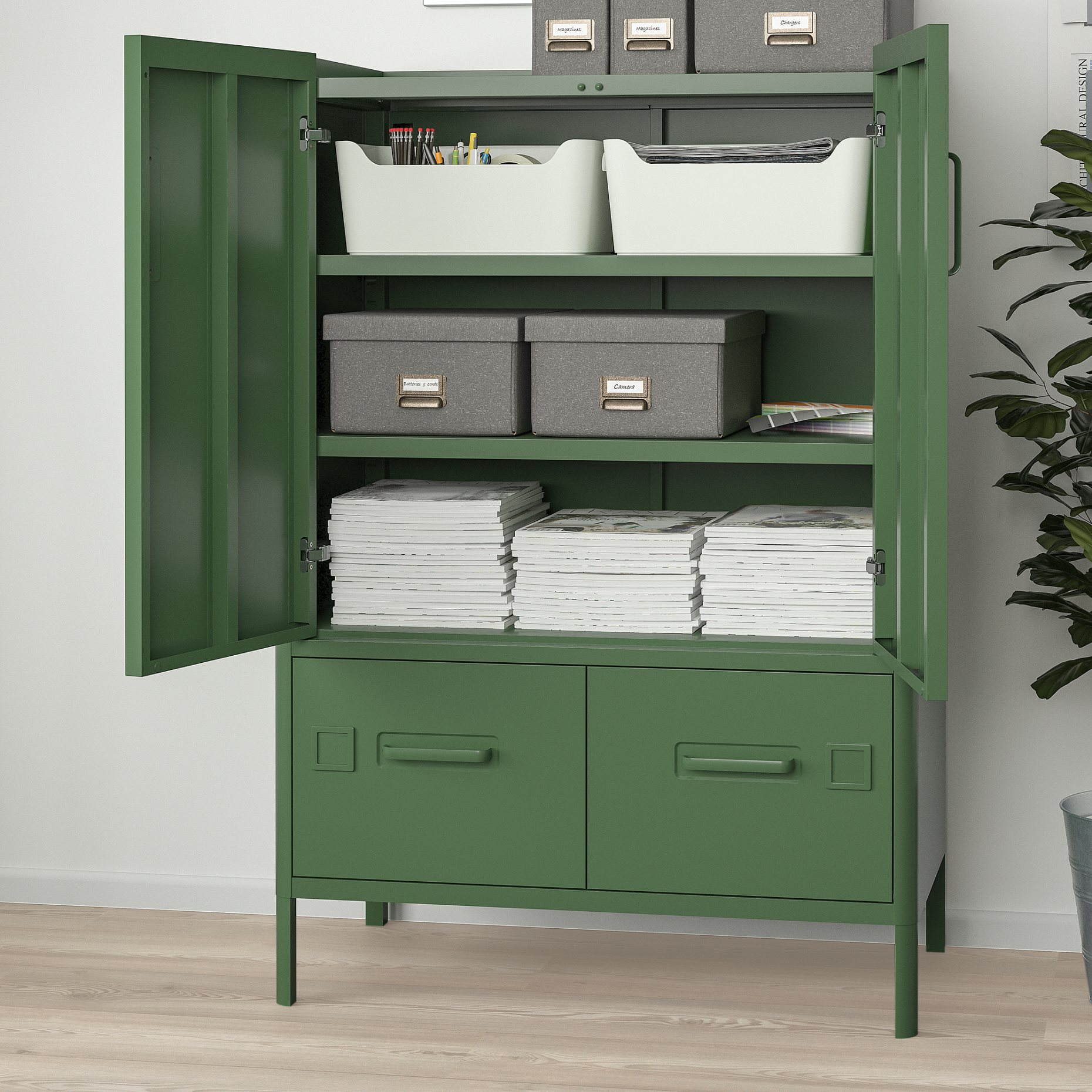 IDÅSEN, cabinet with doors and drawers, 80x47x119 cm, 904.963.98