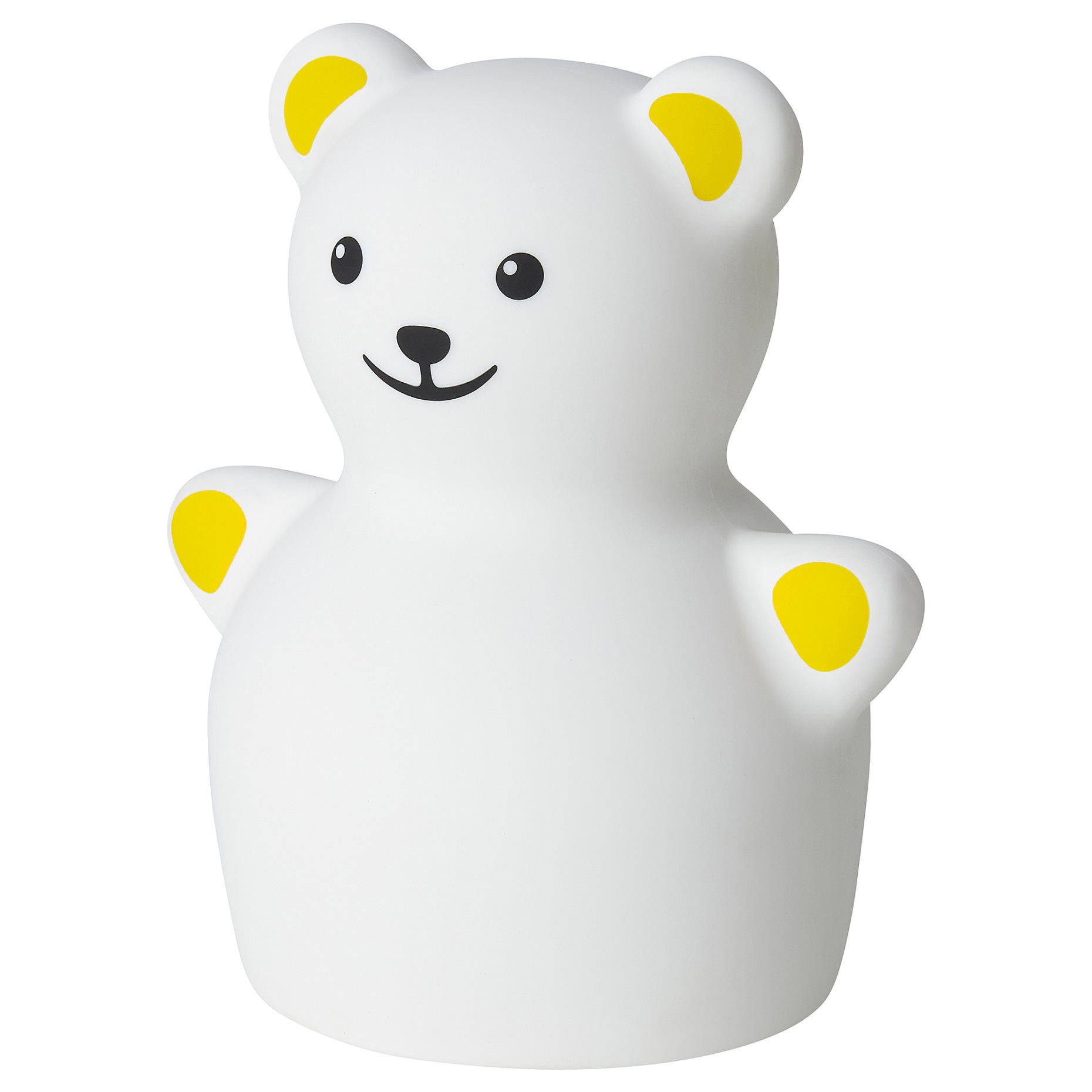 TÖVÄDER, night light with built-in LED light source/bear/battery-operated, 905.169.14