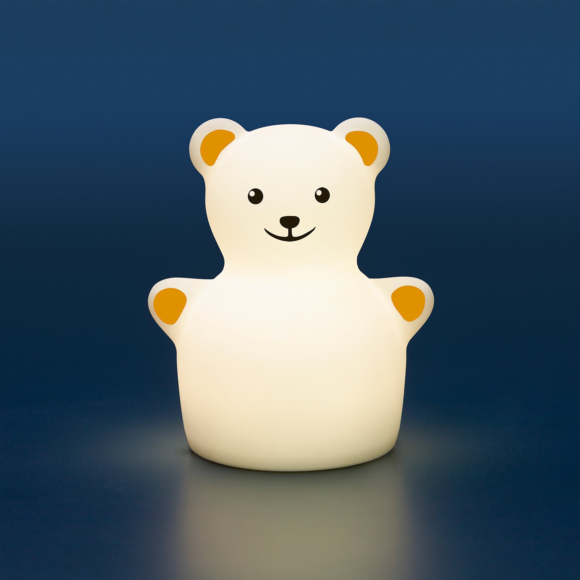 TÖVÄDER, night light with built-in LED light source/bear/battery-operated, 905.169.14