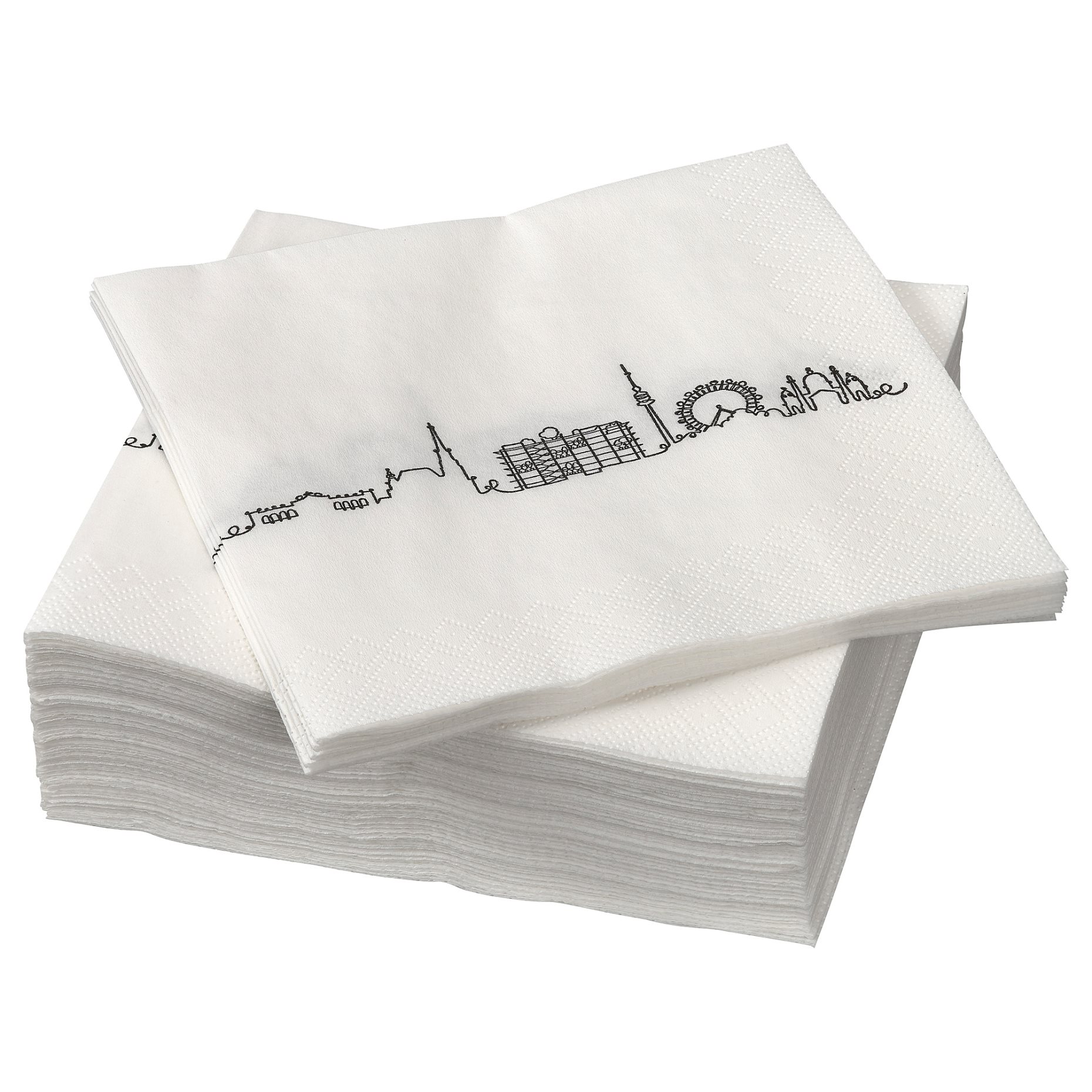 FANTASTISK, paper napkin/Vienna skyline/ 50 pack/33x33 cm, 280g, 905.258.43