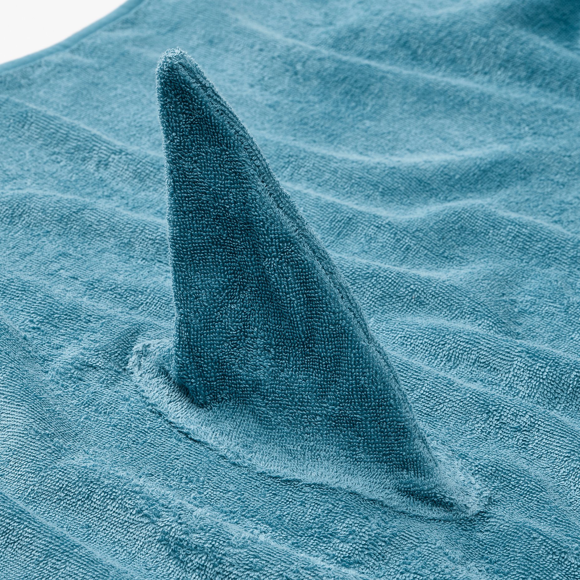 BLÅVINGAD, towel with hood/shark-shaped, 70x140 cm, 905.284.41