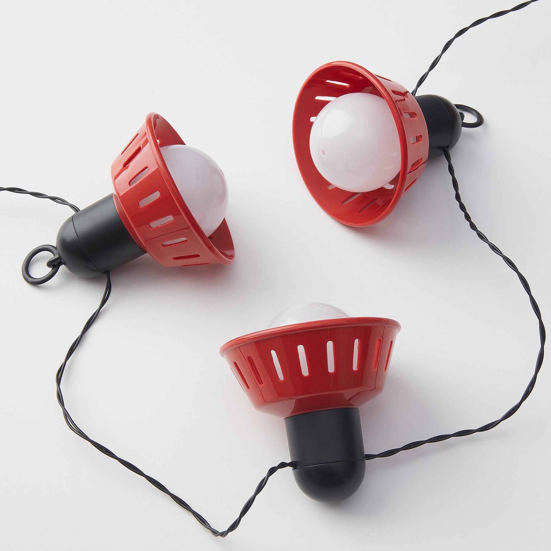 SOMMARLÅNKE, lighting chain with built-in LED light source/10 bulbs/outdoor/battery-operated/Retro, 905.439.98