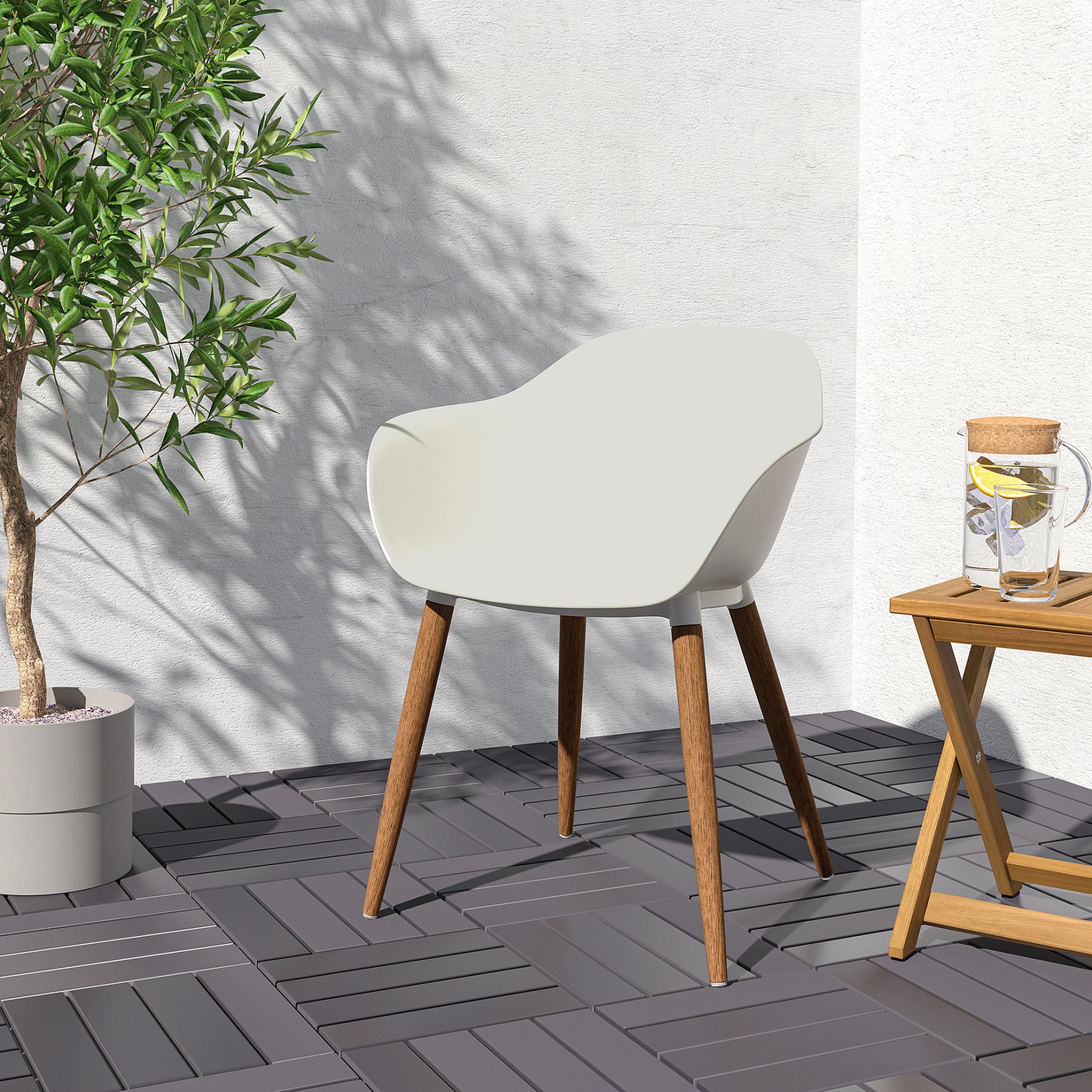 GRONSTA, chair with armrests, in/outdoor, 905.578.86