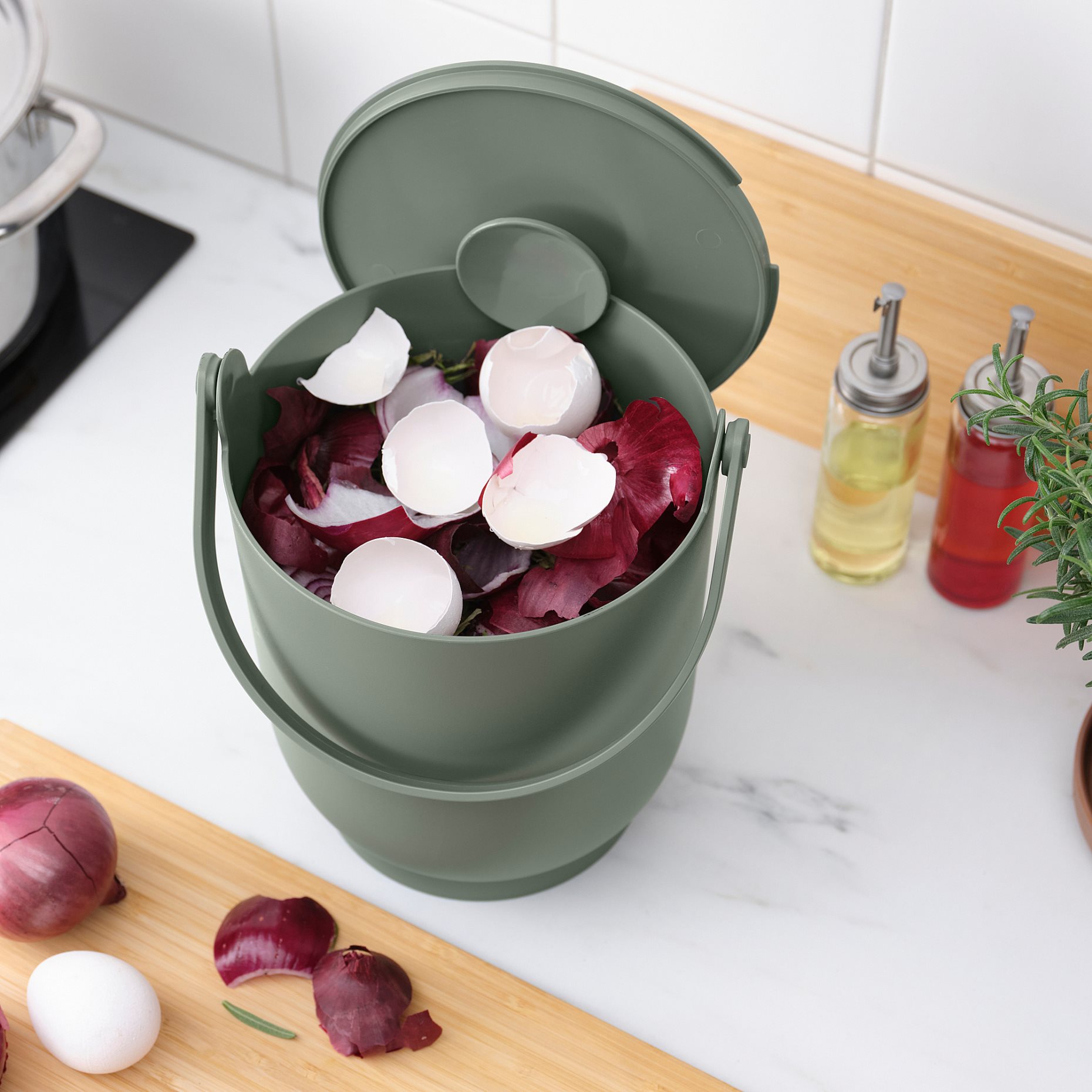 FARMARKVAST, κάδος με καπάκι για οργανικά απορρίμματα, 4 l, 905.670.03