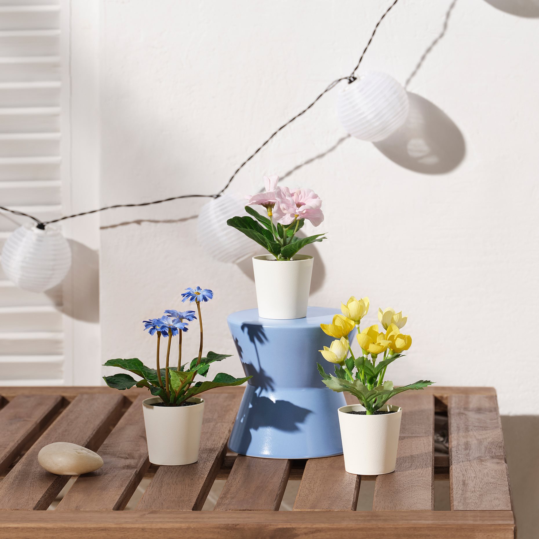 FEJKA, artifi potted plant with pot/in/outdoor/set of 3, 6 cm, 905.716.70