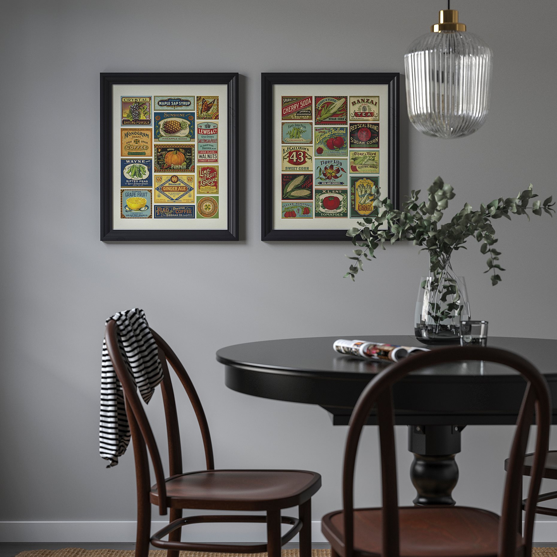 BILD, poster/Vintage food labels collage, 40x50 cm, 905.788.84