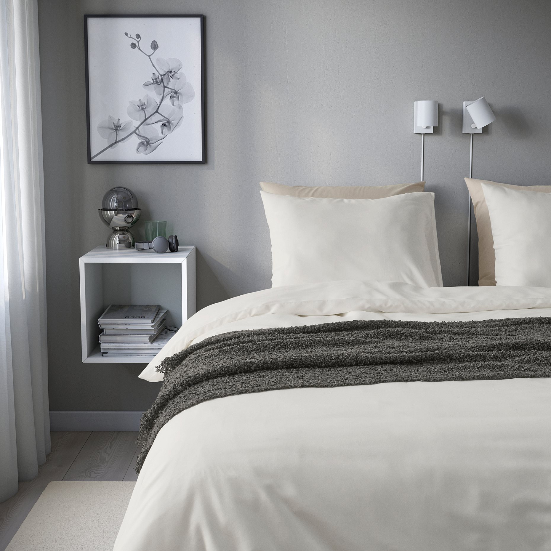 PILTANDVINGE, παπλωματοθήκη και 2 μαξιλαροθήκες, 240x220/50x60 cm, 905.791.95