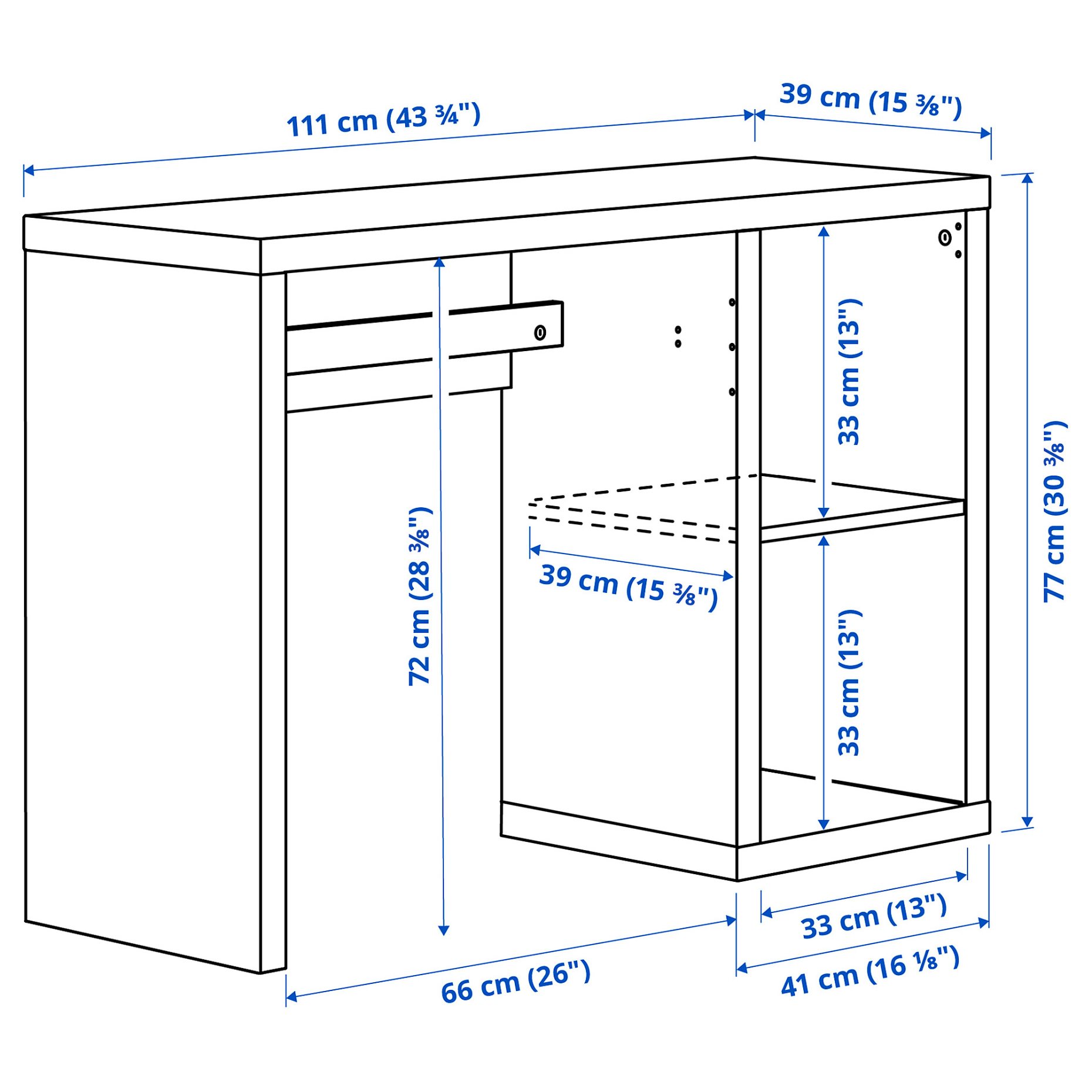 KALLAX, desk, 905.851.01