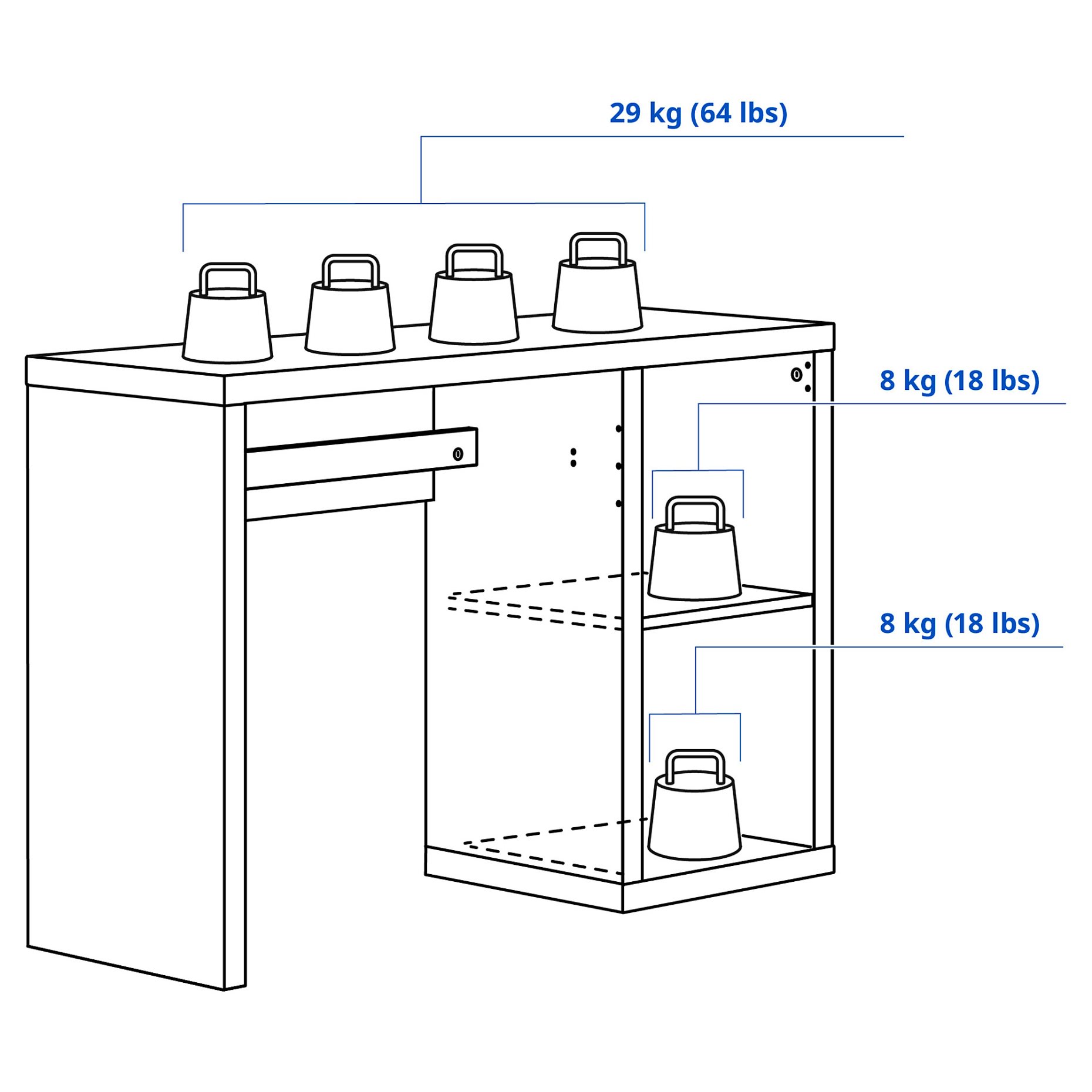 KALLAX, desk, 905.851.01