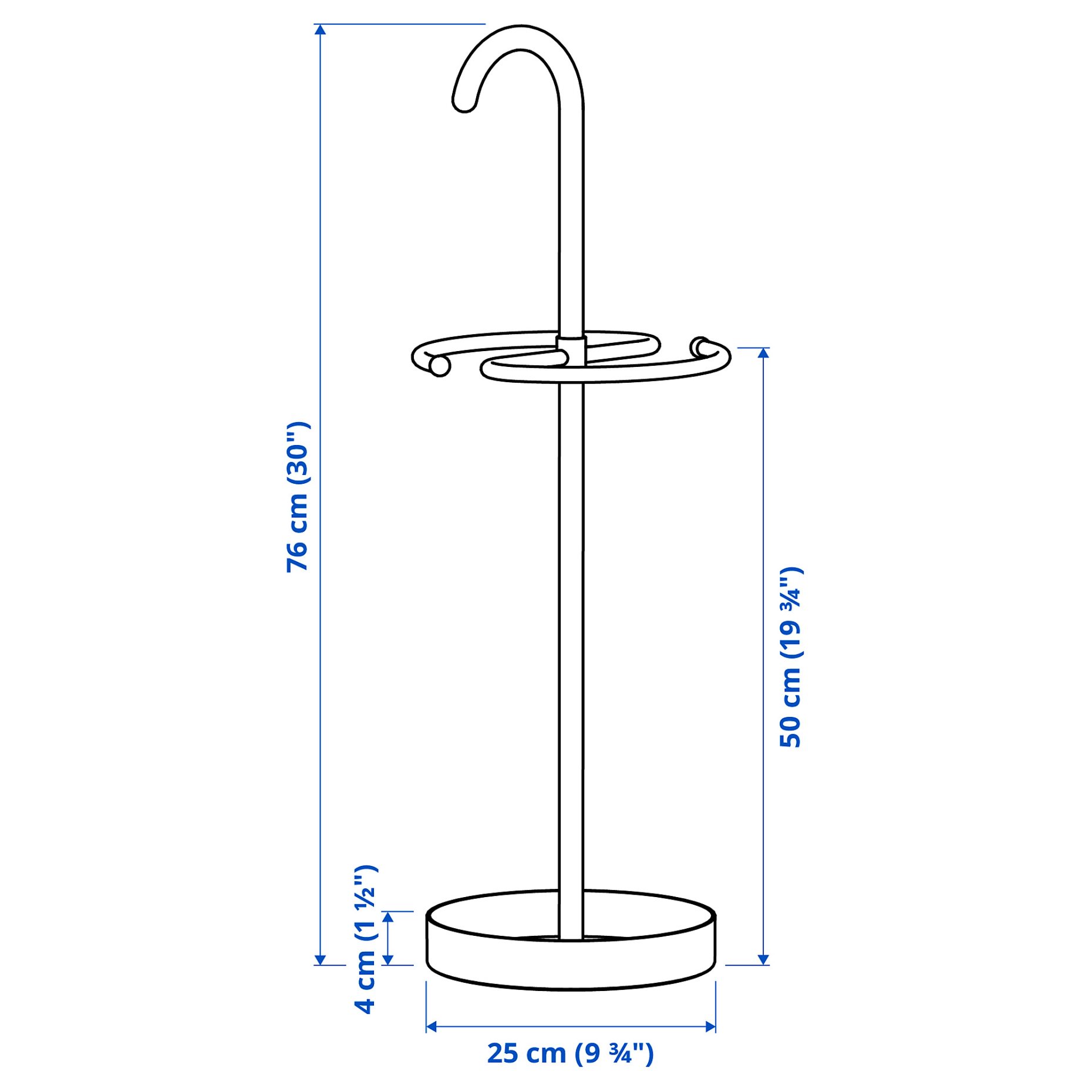 NIPÅSEN, ομπρελοθήκη, 76 cm, 905.861.48
