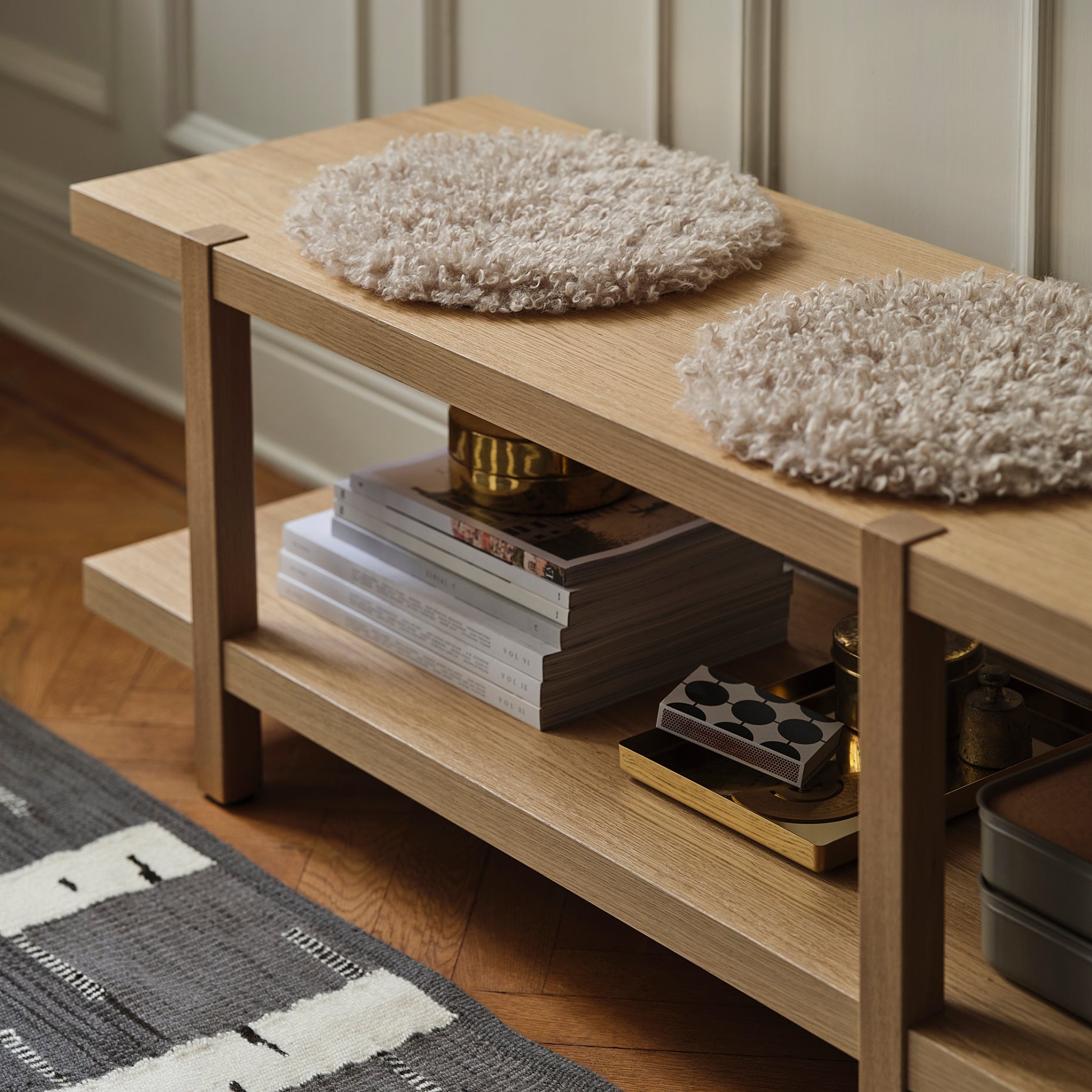 STOCKHOLM 2025, shelving unit/bench, 180x41x44 cm, 905.865.15