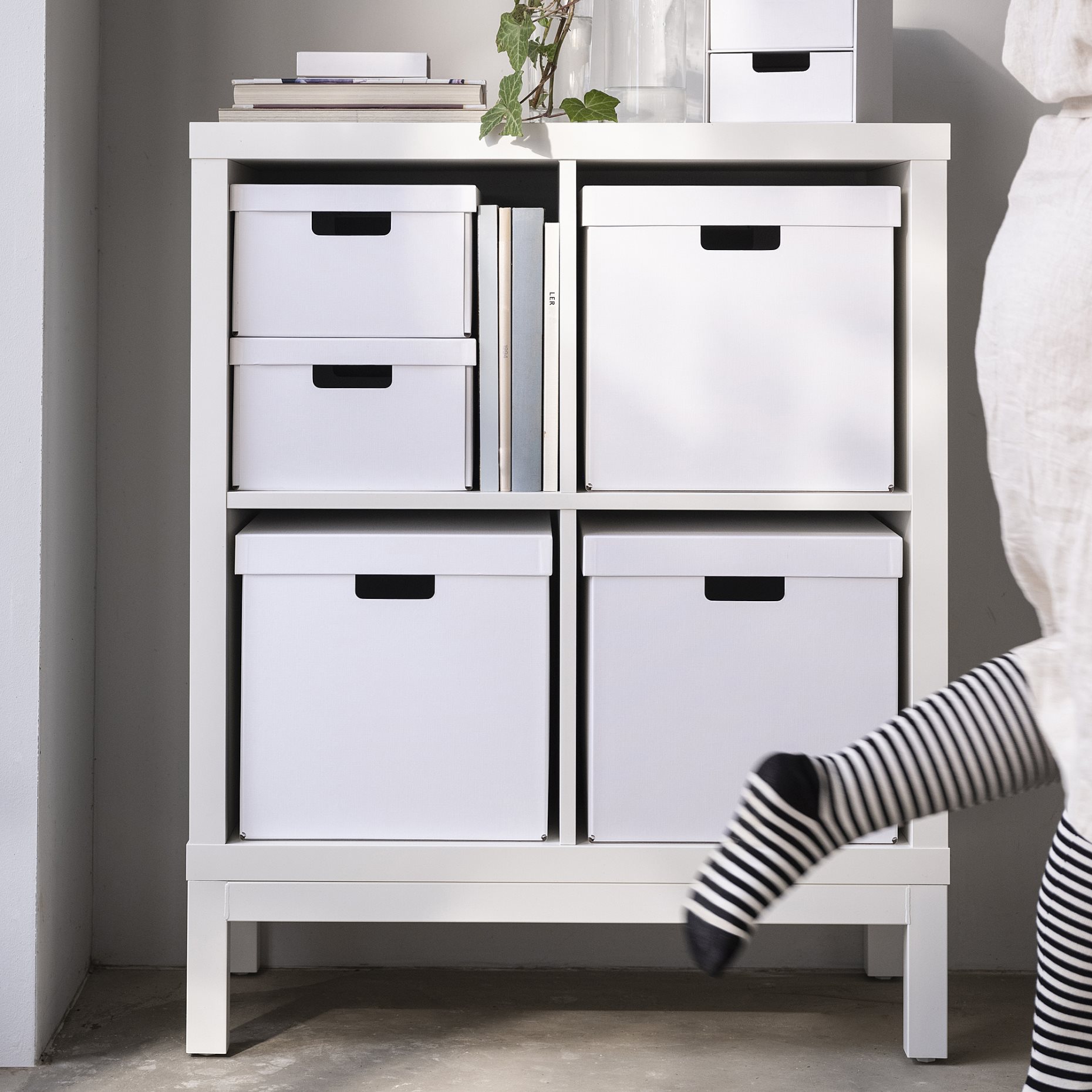 FJÄDERHARV, storage box with lid, 25x35x16 cm, 905.969.01