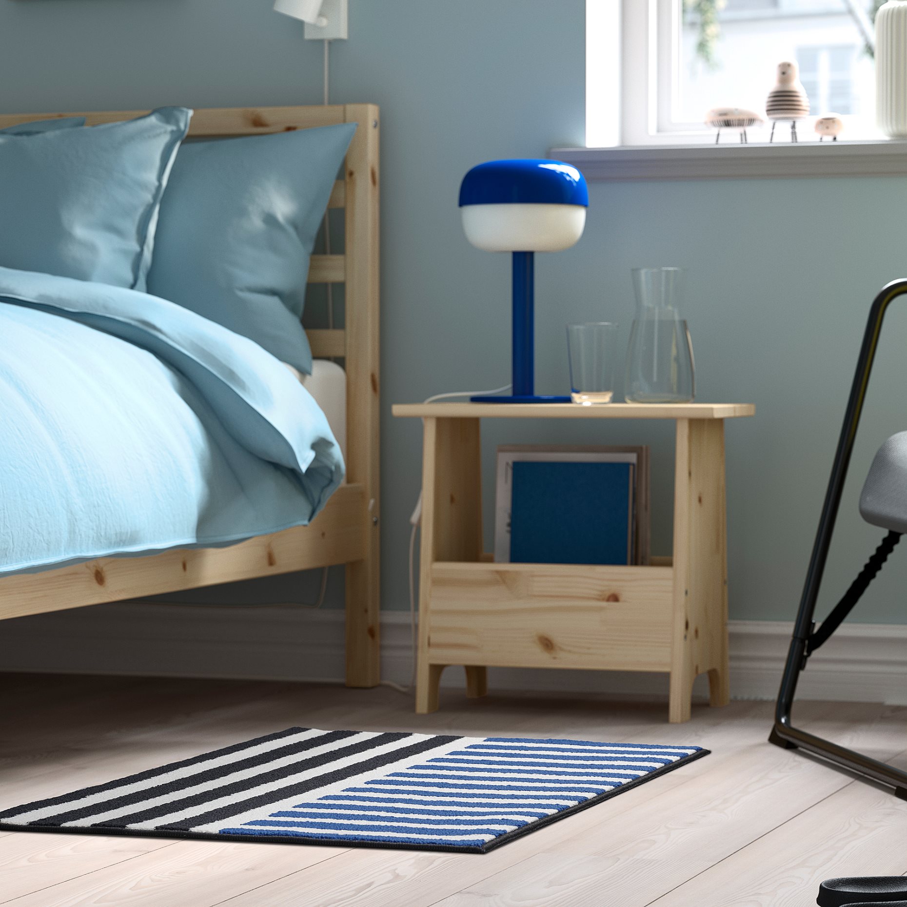 VÄNDPLATS, χαλί χαμηλό πέλος, 60x90 cm, 906.009.41