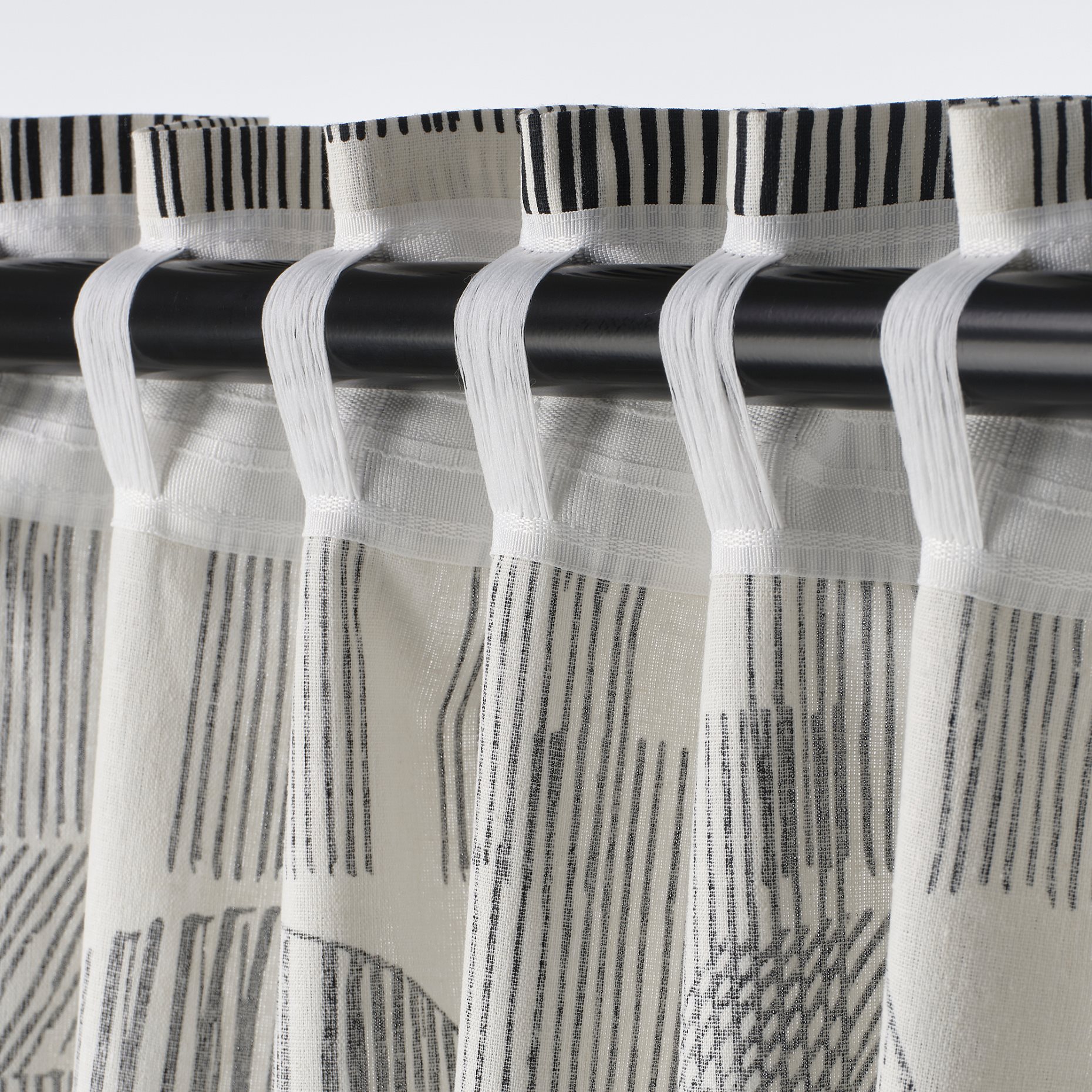 TEMPELFLY, κουρτίνα με τρέσα, 2 τεμ. 145x300, 906.078.67