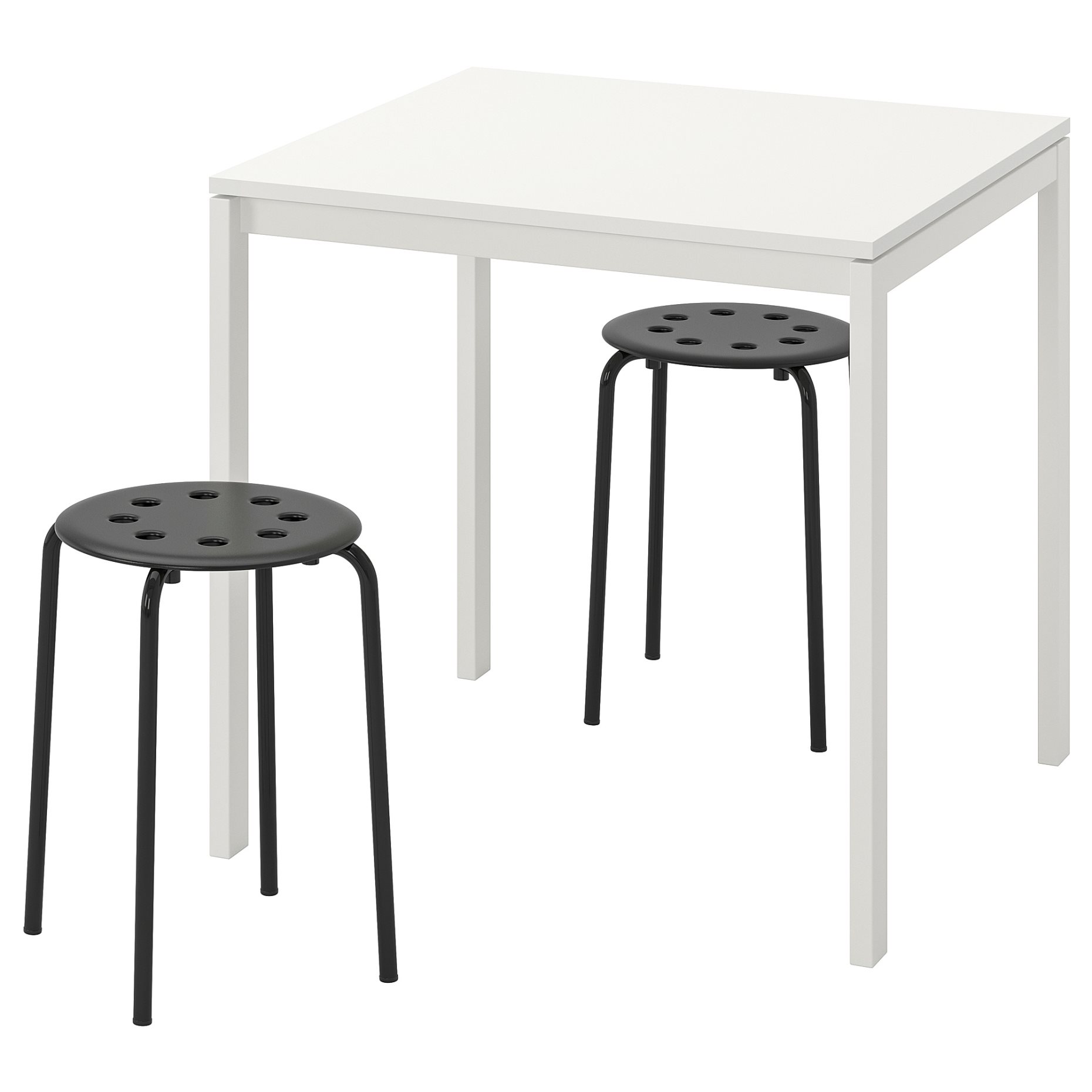 MELLTORP/MARIUS, table and 2 stools, 990.117.64