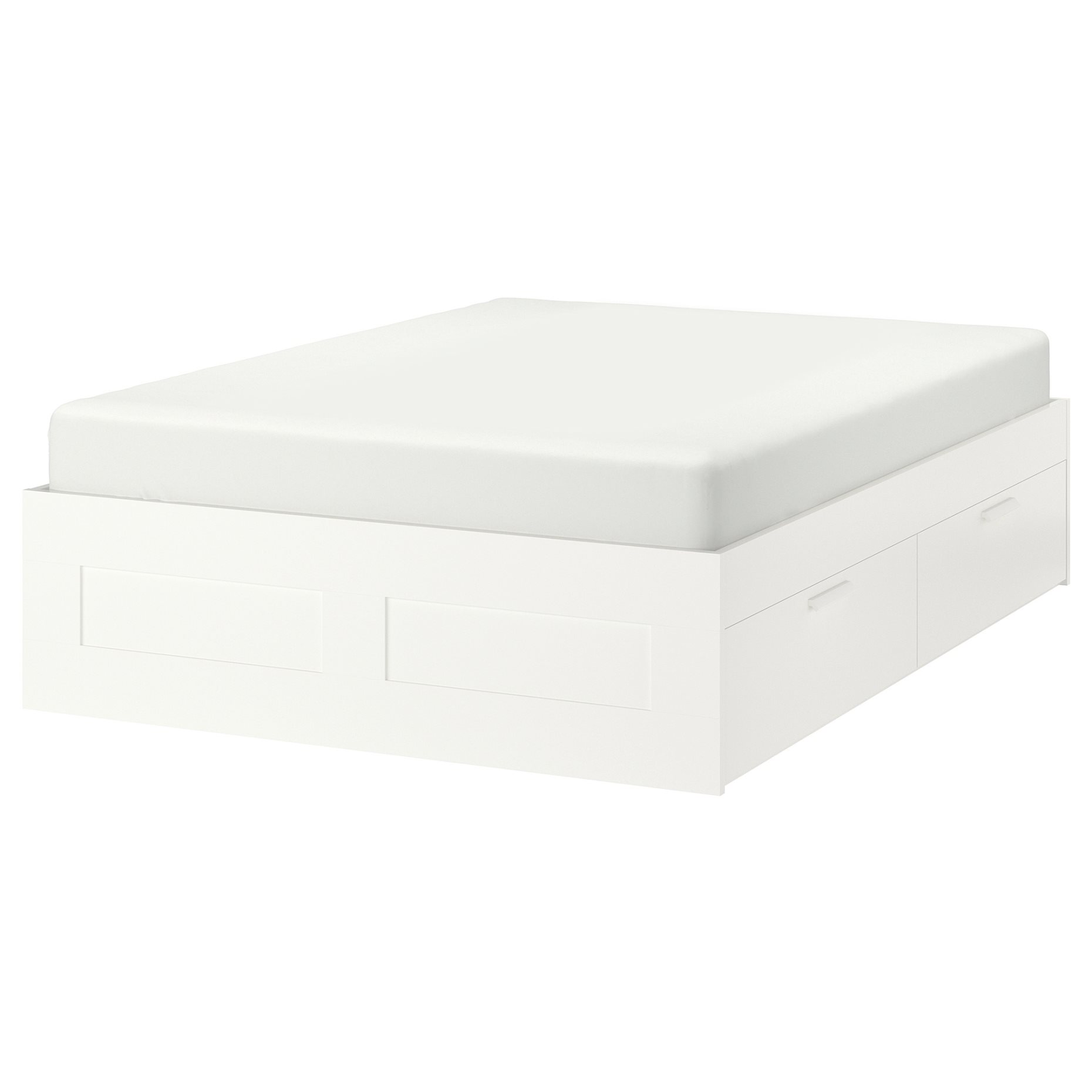 BRIMNES, bed frame with storage, 140X200 cm, 990.196.61