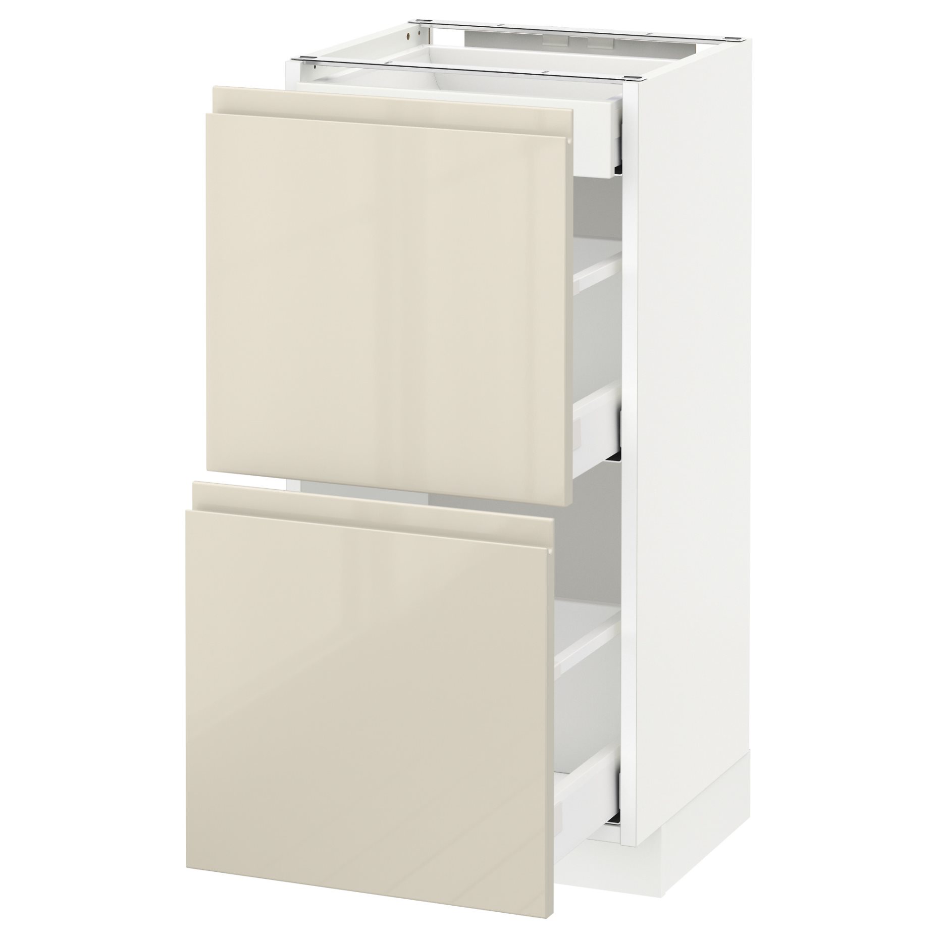 METOD/MAXIMERA, base cabinet with 2 fronts/3 drawers, 991.682.79