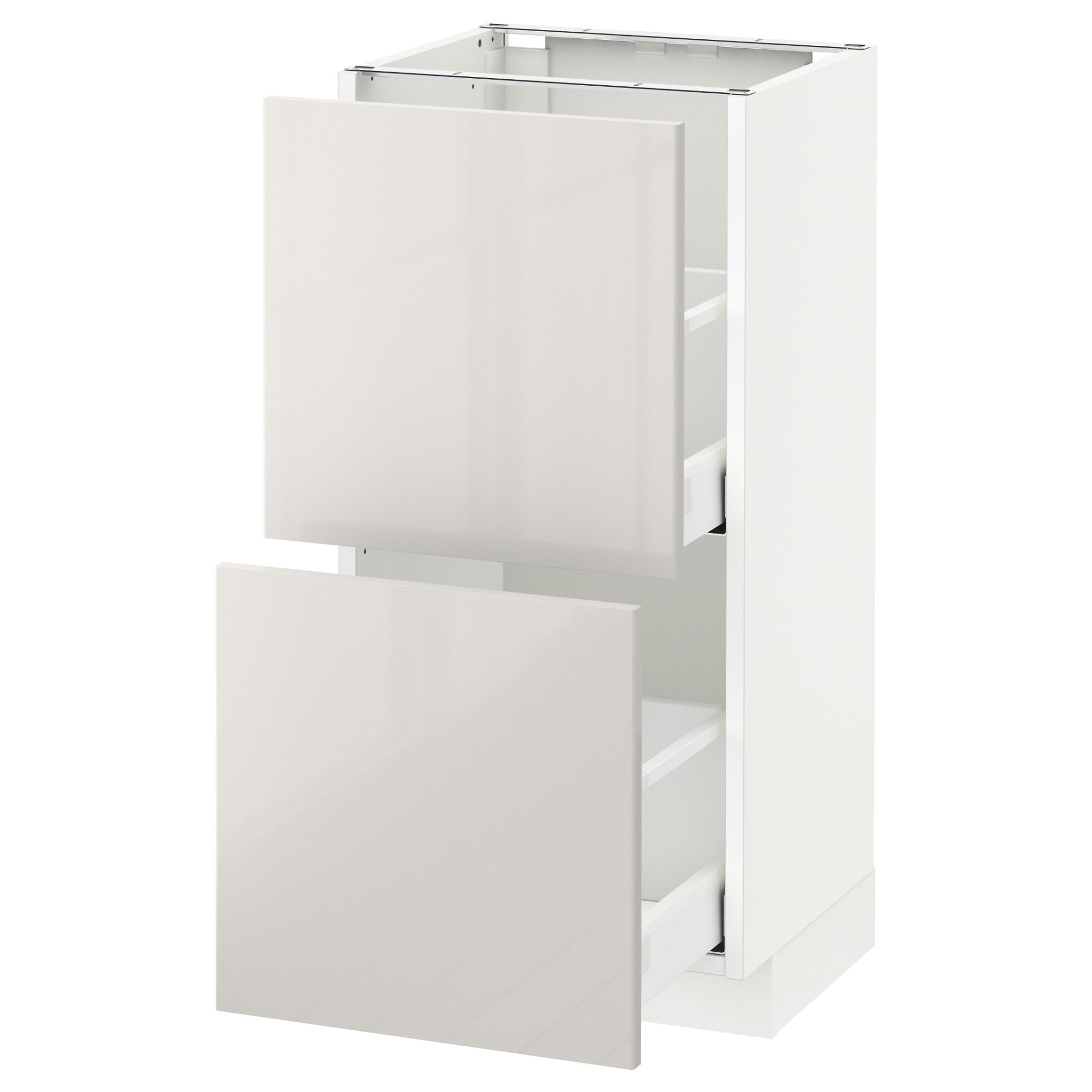 METOD/MAXIMERA, base cabinet with 2 drawers, 991.686.46
