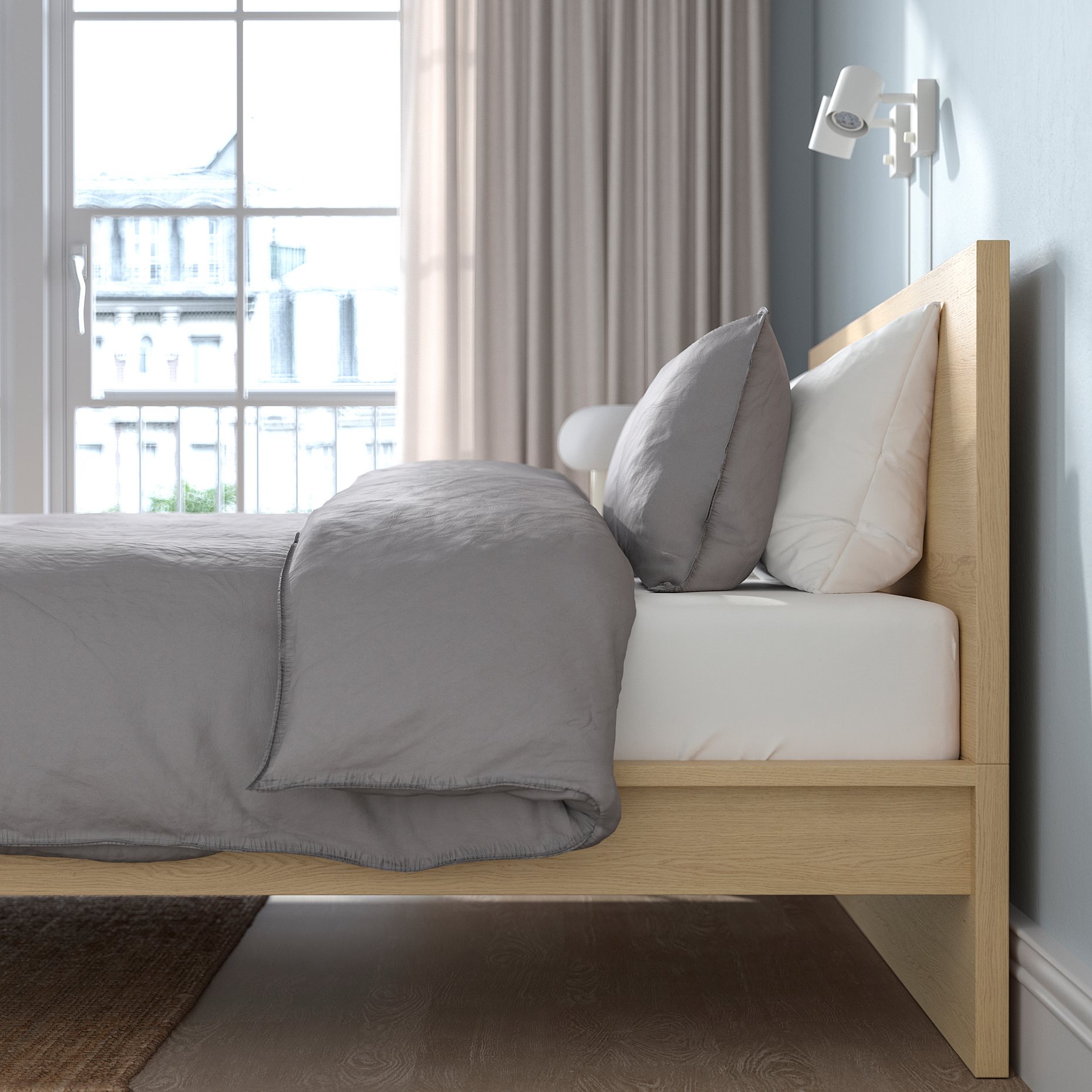 MALM, bed frame/high, 180X200 cm, 991.751.71
