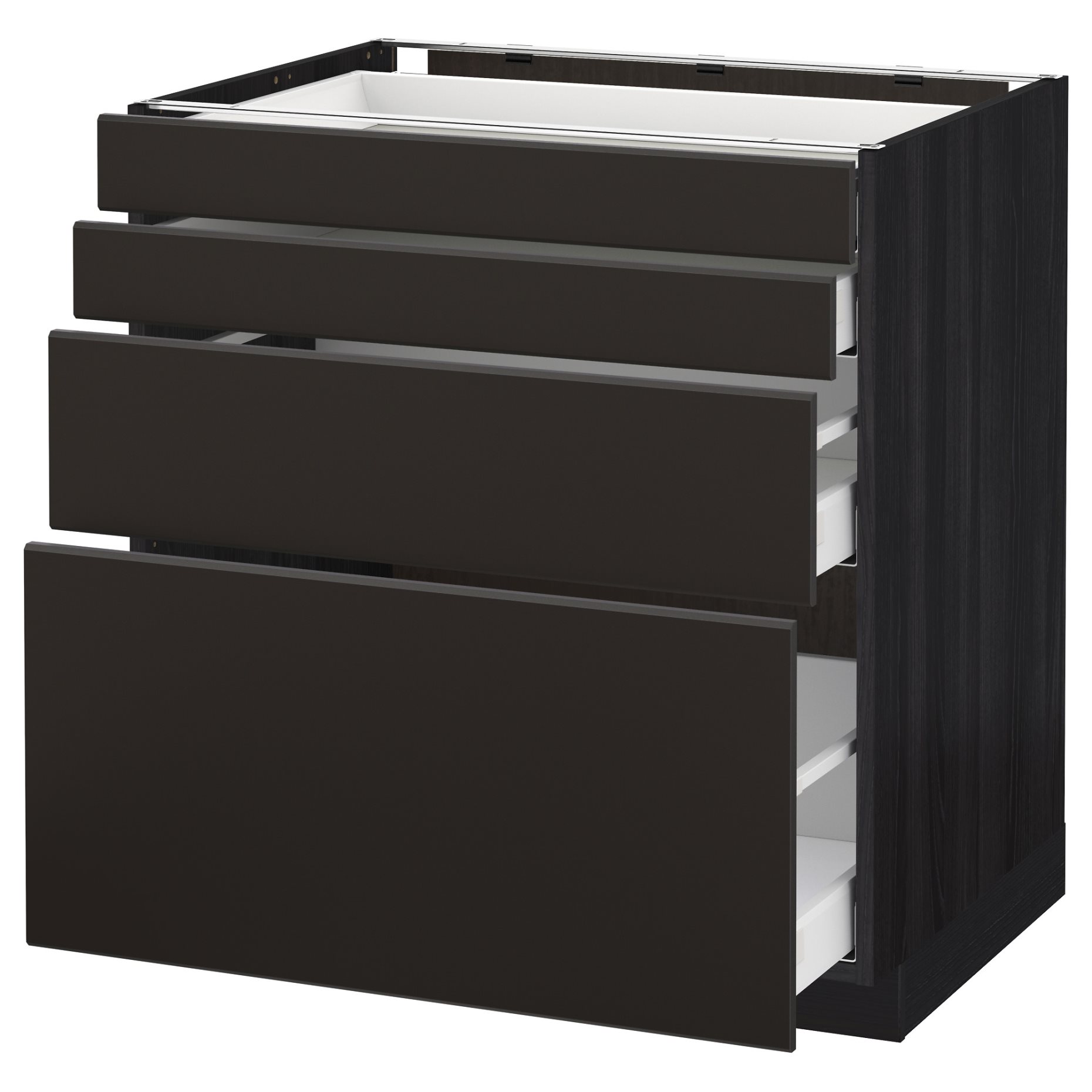 METOD/MAXIMERA, base cabinet 4 fronts/4 drawers, 992.129.13