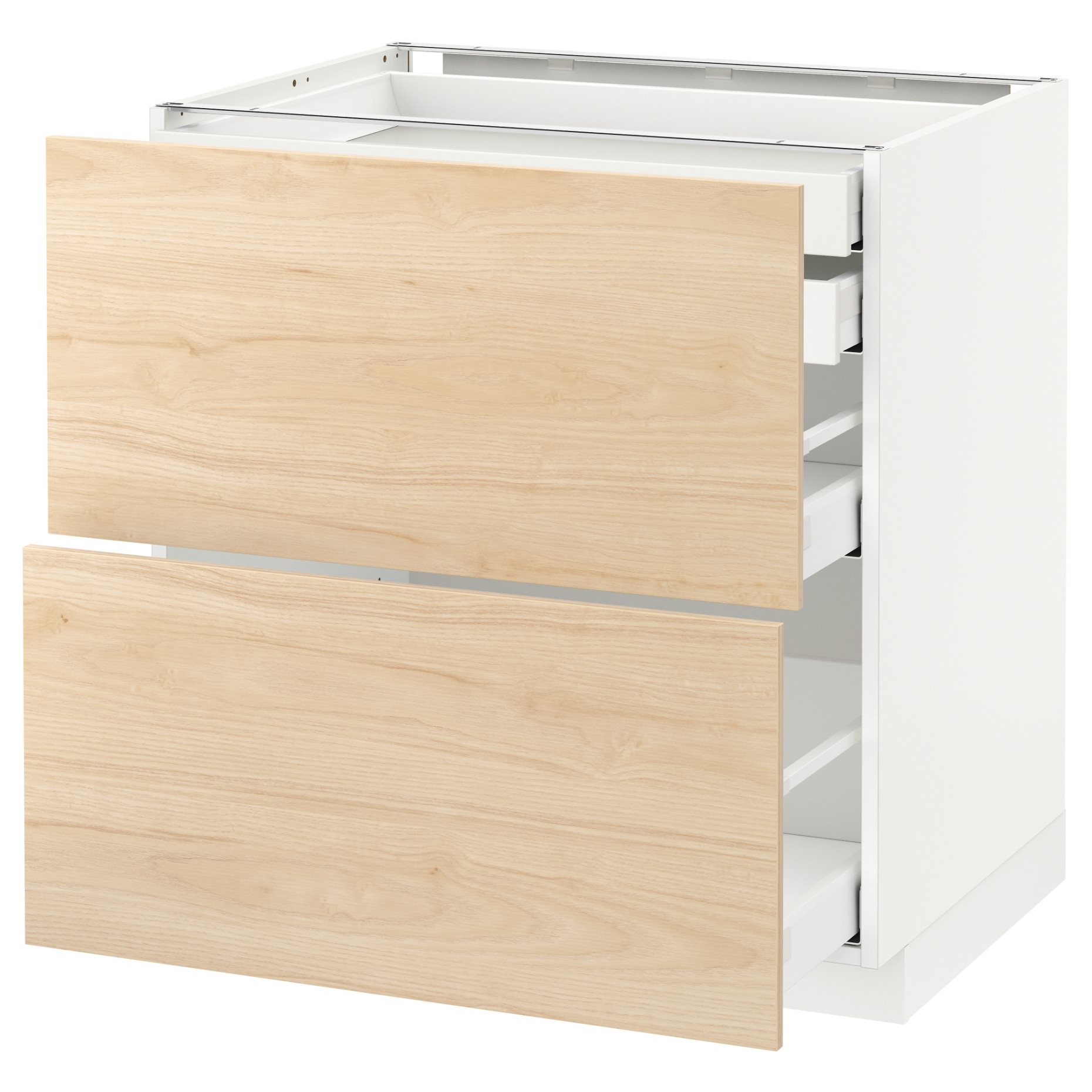 METOD/MAXIMERA, base cabinet 2 fronts/2 low/1 medium/1 high drawer, 992.161.00