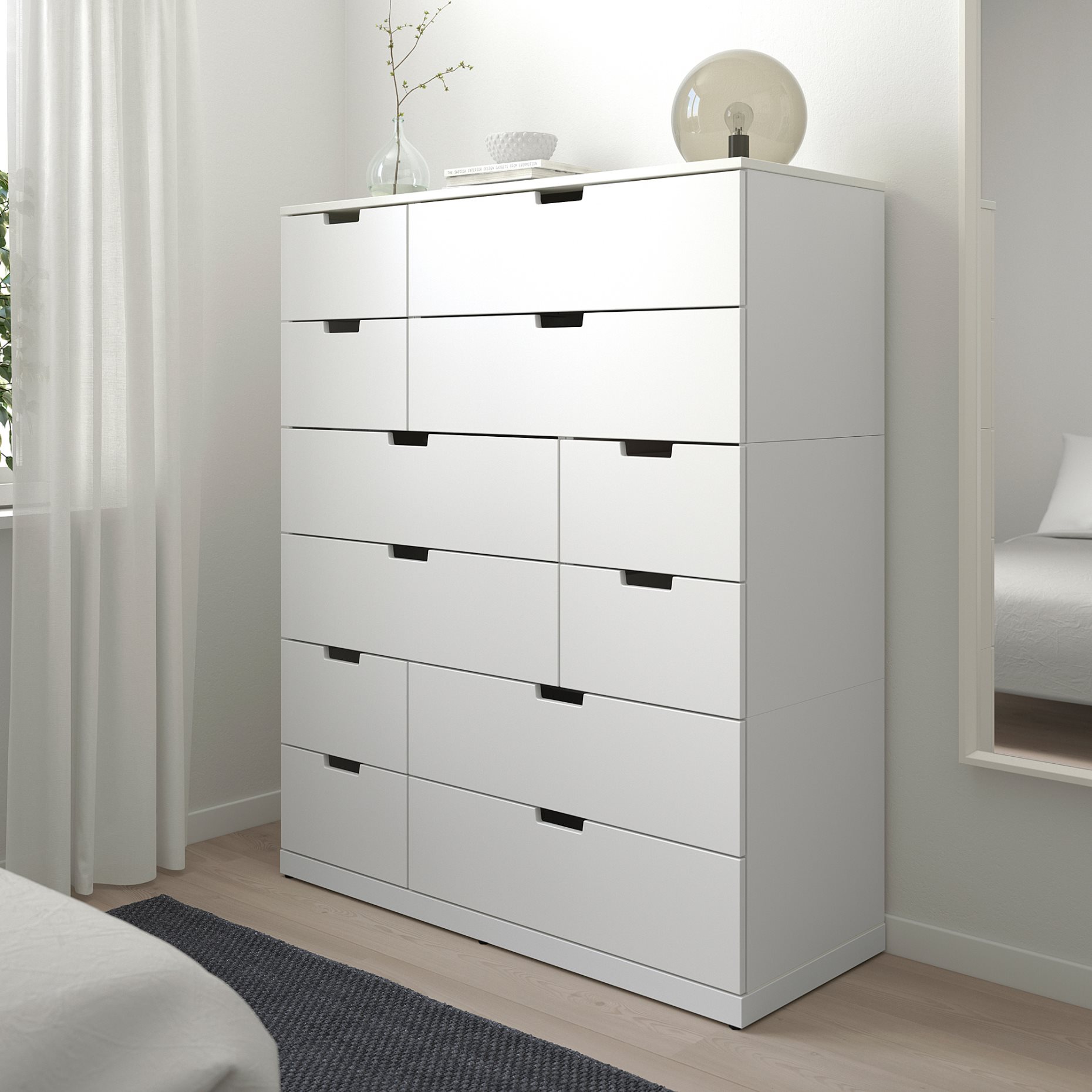 NORDLI, συρταριέρα με 12 συρτάρια, 120X145 cm, 992.394.89