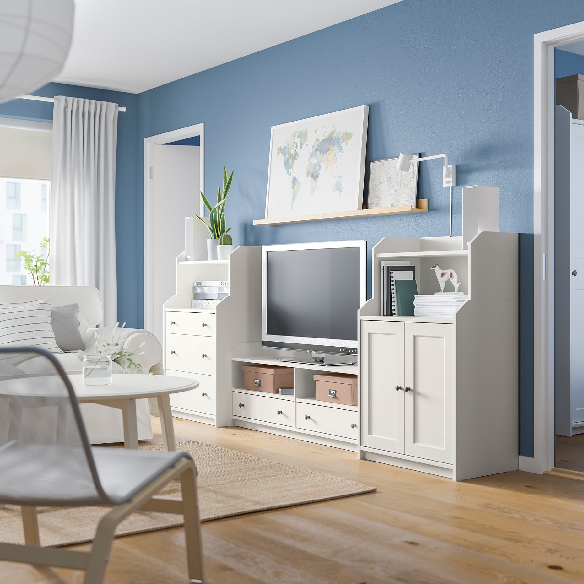 HAUGA, συνδυασμός TV/αποθήκευσης, 993.884.36