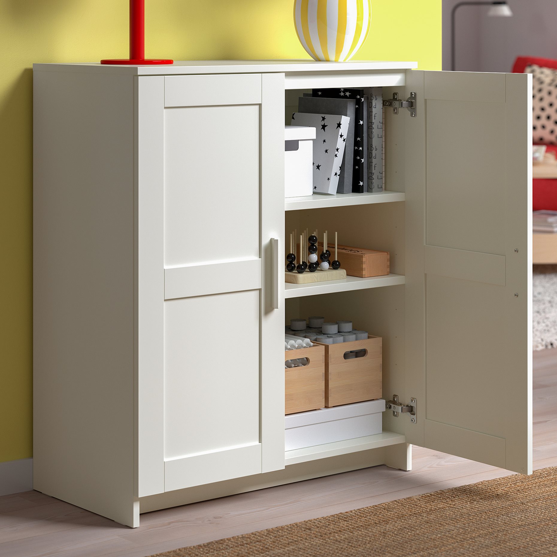 BRIMNES/BERGSHULT, TV storage combination, 258x41x190 cm, 993.986.71