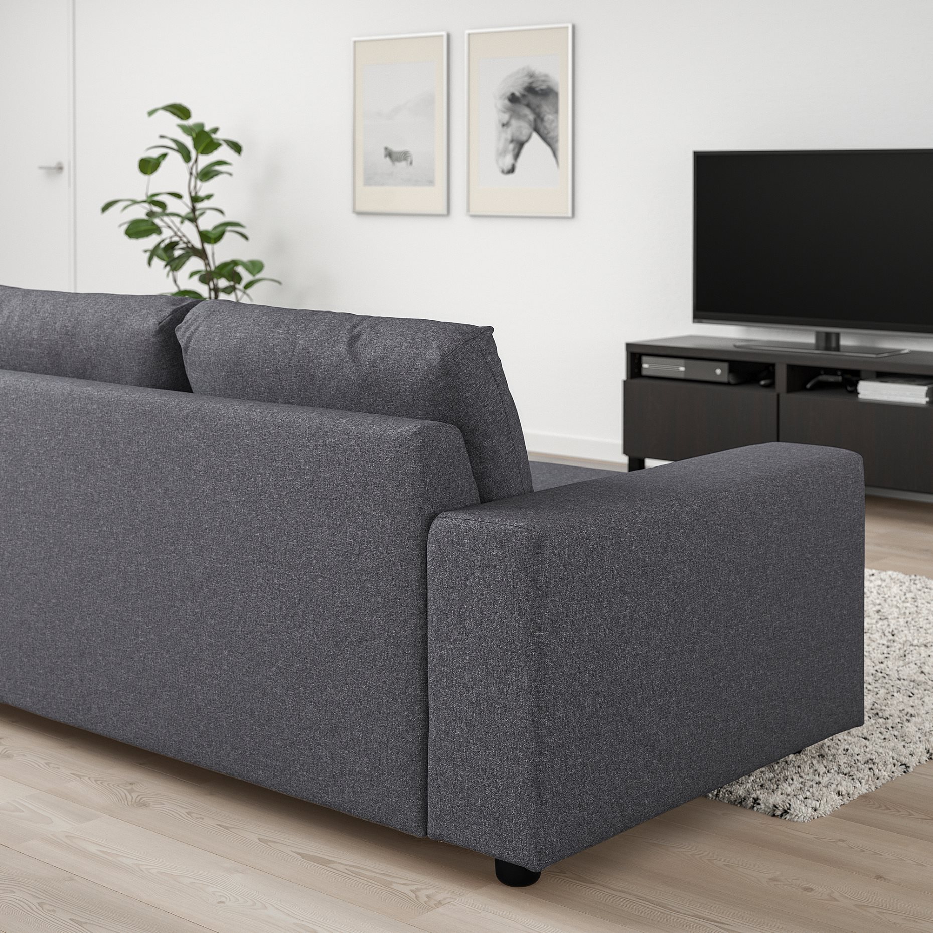 VIMLE, 2-seat sofa with wide armrests, 994.005.46