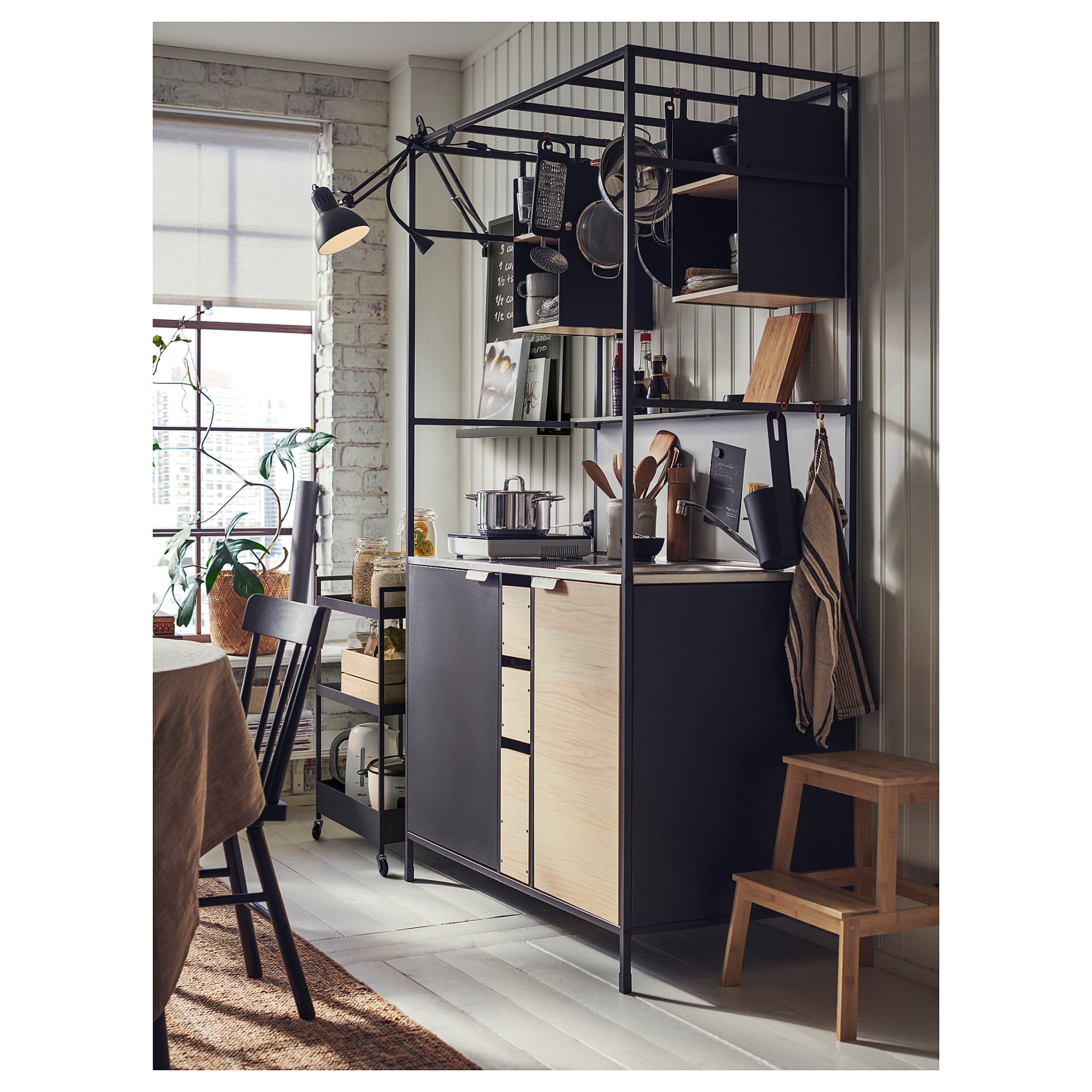 ÄSPINGE, kitchenette, 120x60x202 cm, 994.781.68