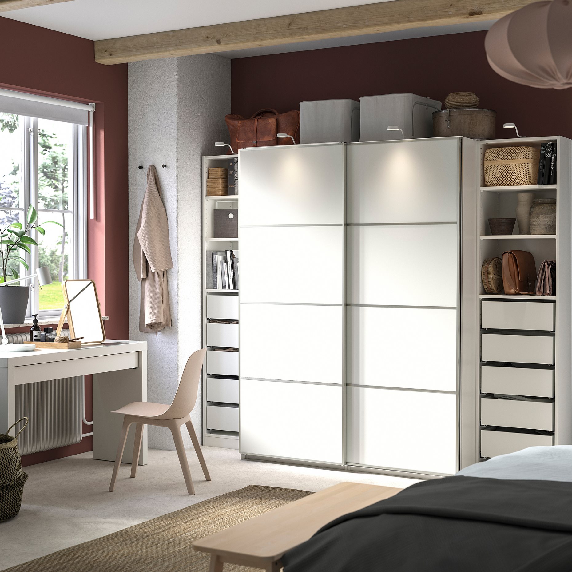 PAX/MEHAMN, wardrobe combination, 250x66x201 cm, 995.023.52
