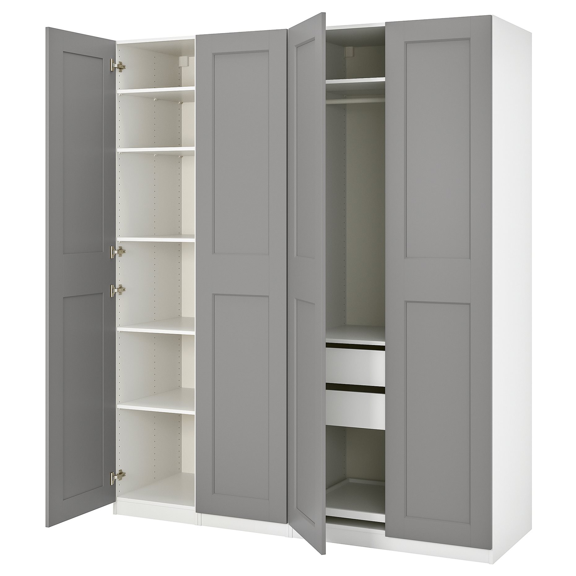 PAX/GRIMO, wardrobe combination, 200x60x236 cm, 995.026.39