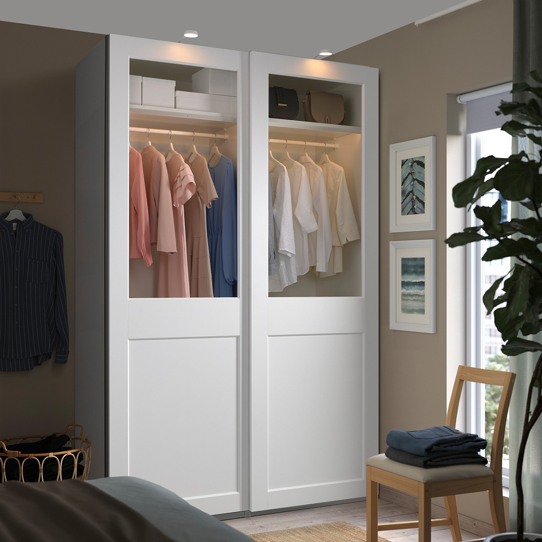 PAX/GRIMO, wardrobe combination, 150x66x236 cm, 995.028.80