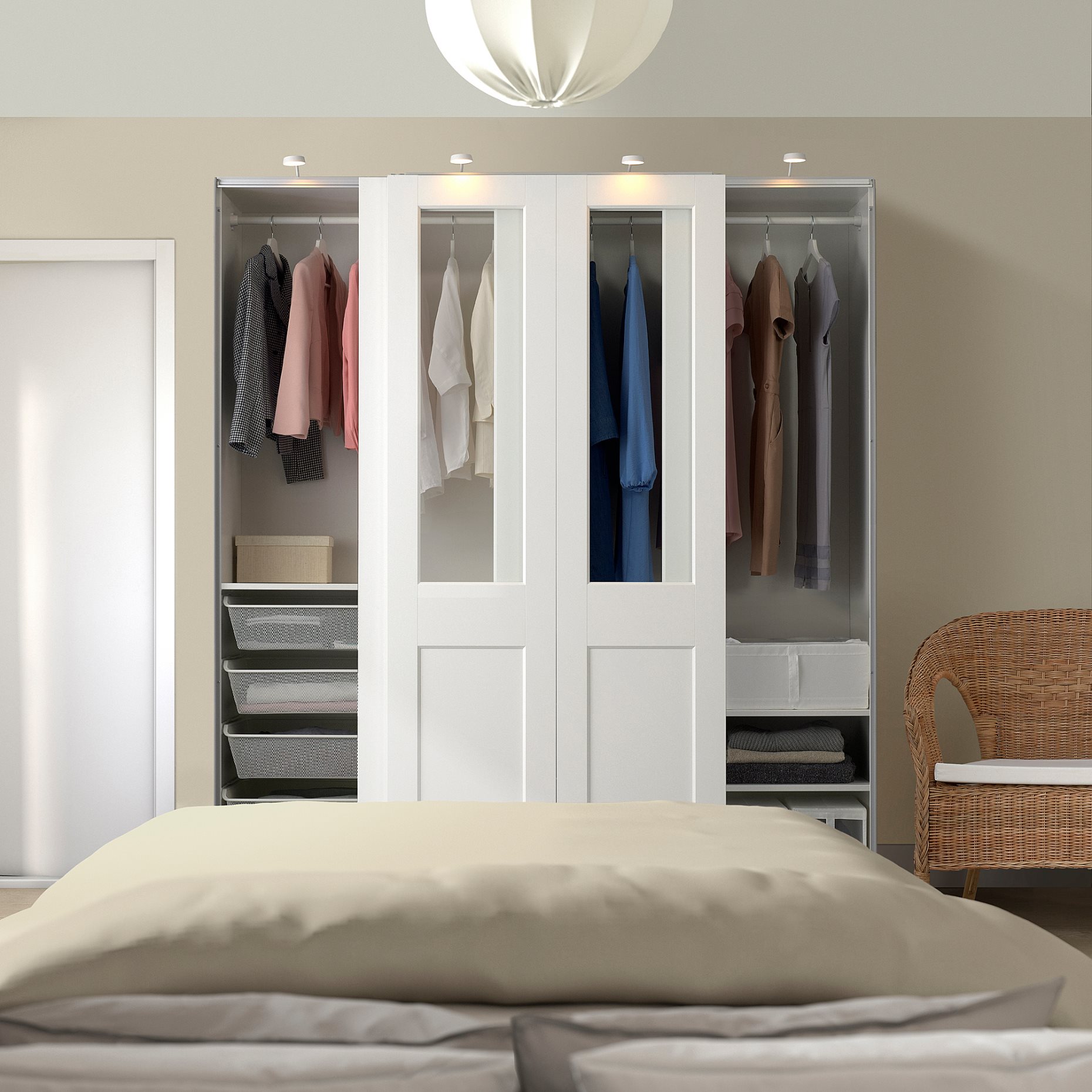 PAX/GRIMO, ντουλάπα με συρόμενες πόρτες, 200x66x201 cm, 995.030.35