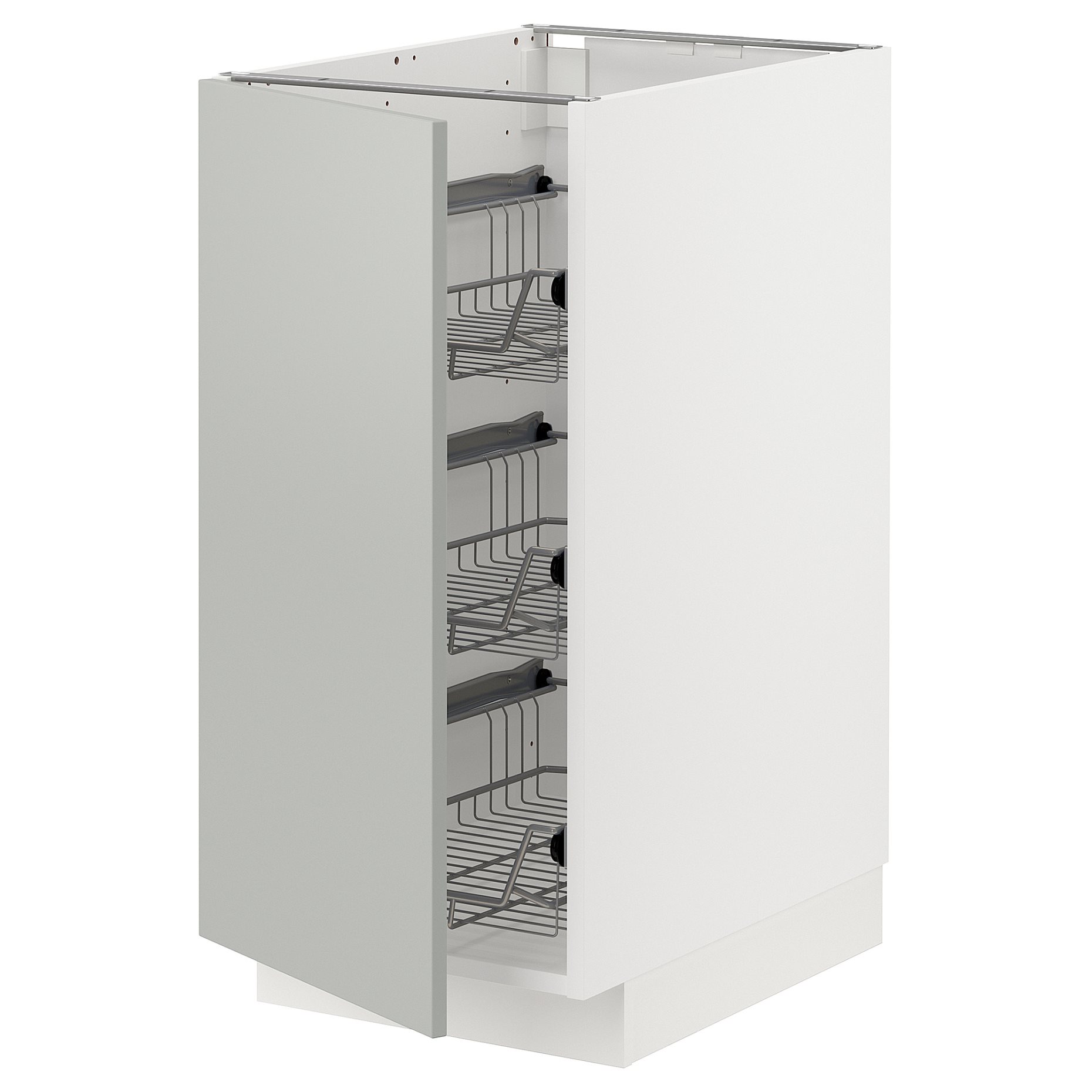METOD, base cabinet with wire baskets, 40x60 cm, 995.394.02