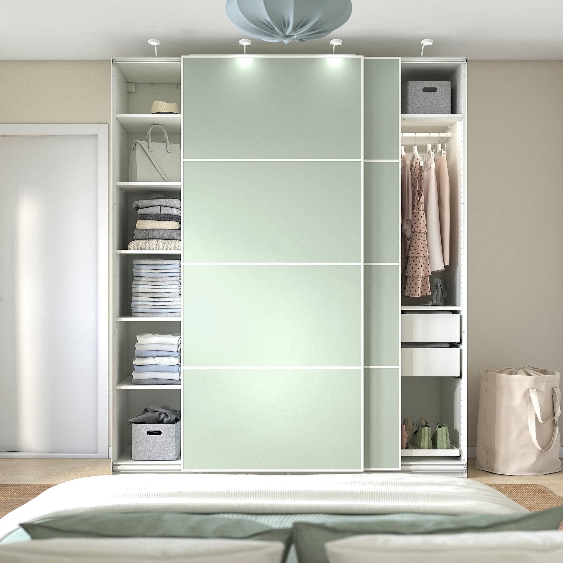 PAX/MEHAMN, wardrobe combination, 200x66x236 cm, 995.517.38