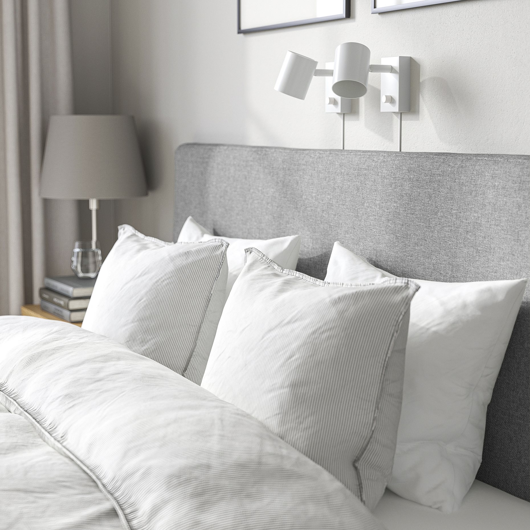 TÄRNKULLEN, upholstered bed frame, 160x200 cm, 995.692.05