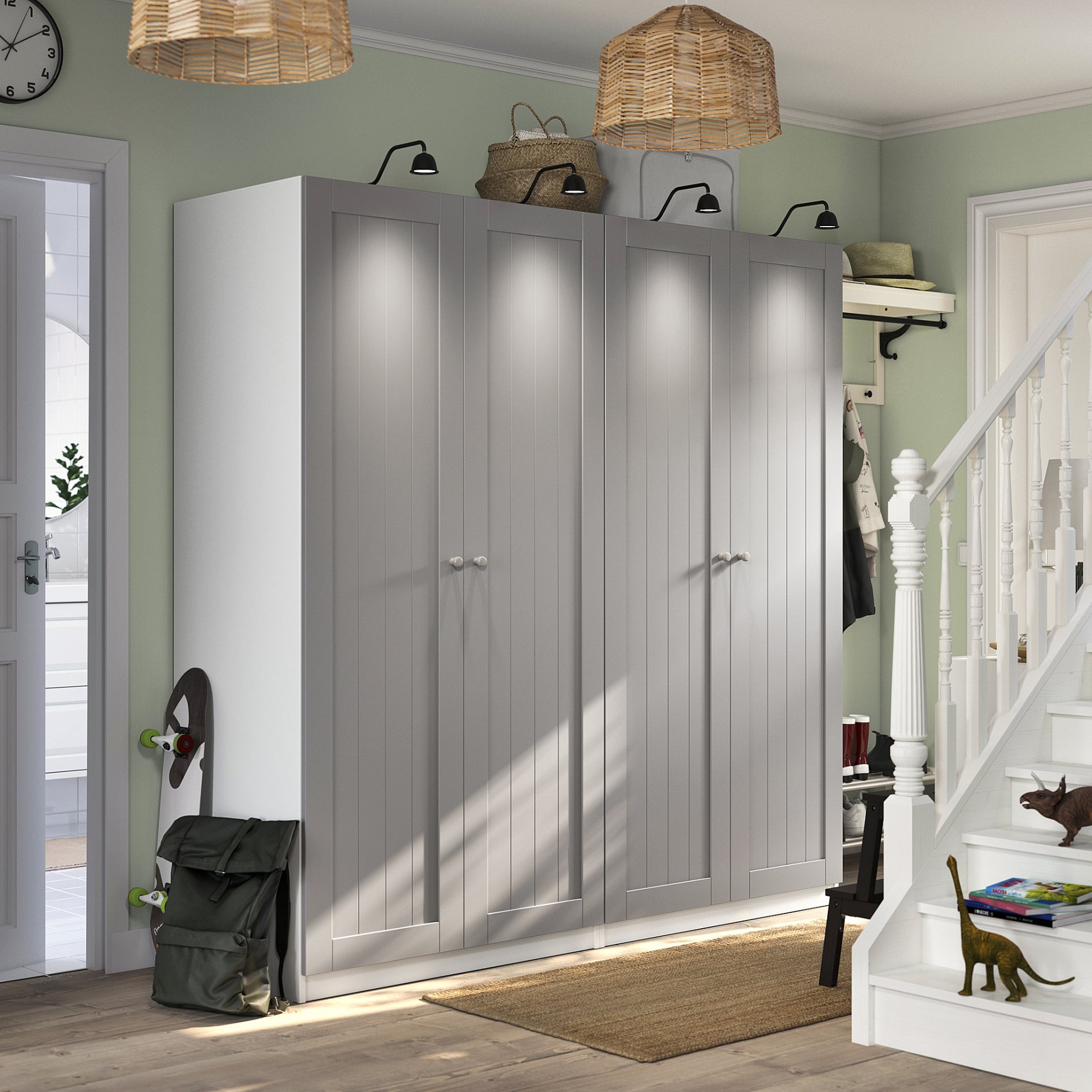 GULLABERG, door with hinges, 50x195 cm, 995.717.03