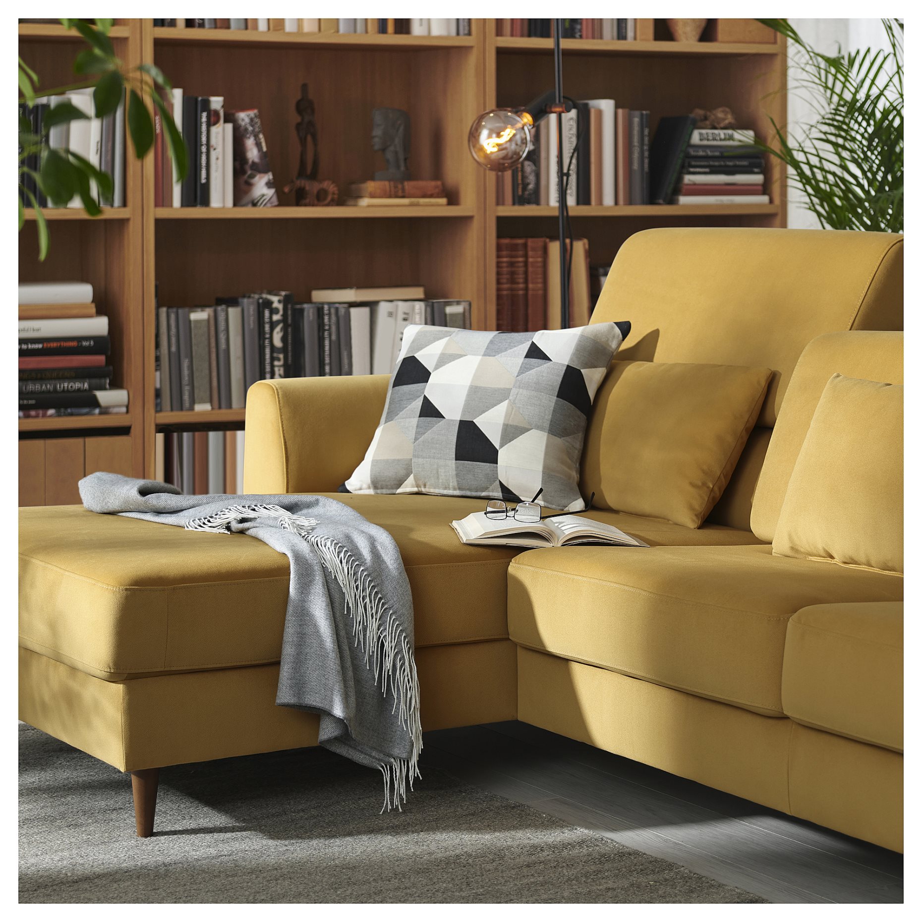 SLATORP, τριθέσιος καναπές με σεζλόνγκ, 995.775.78