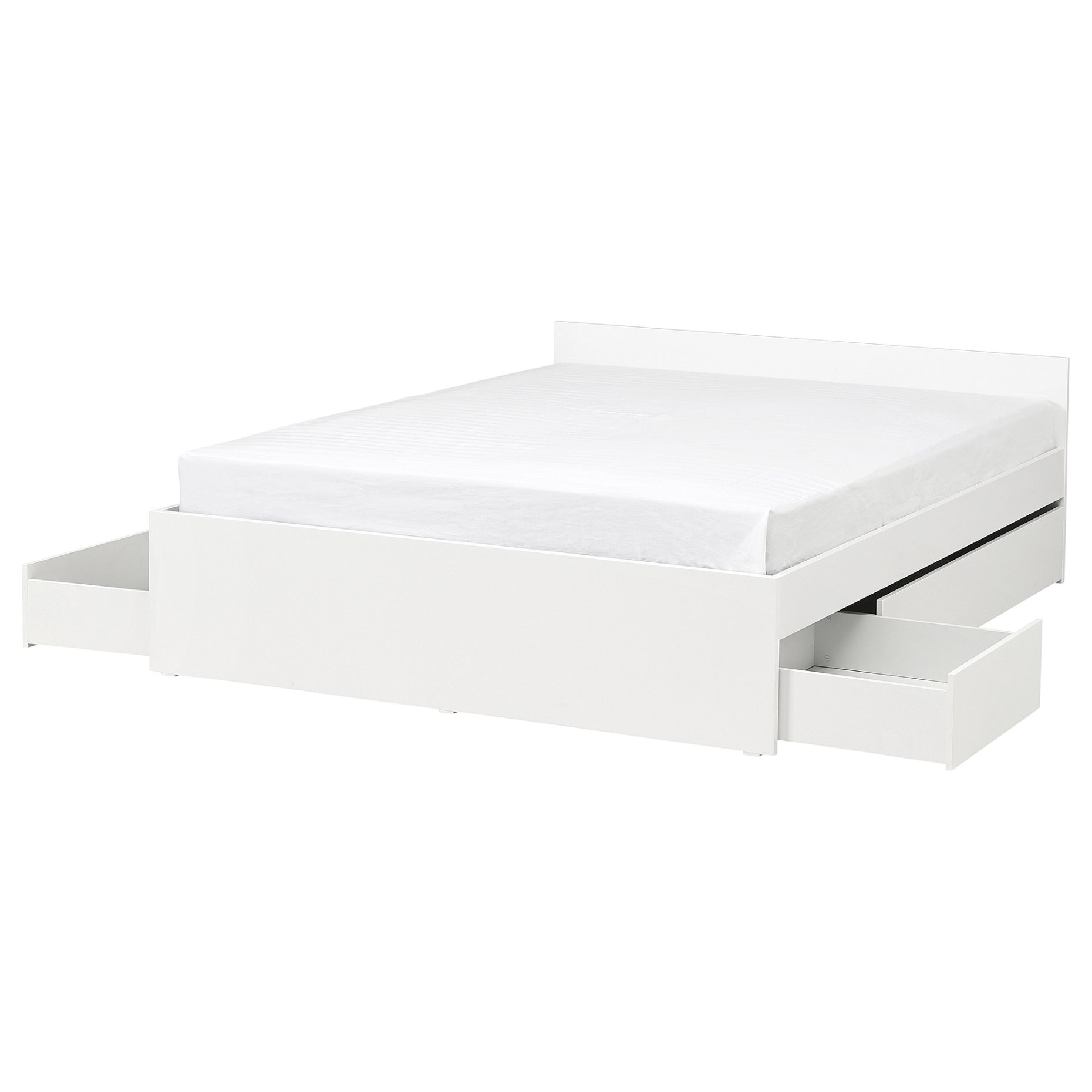 VIHALS, bed frame with 4 storage boxes, 140x200 cm, 995.819.95