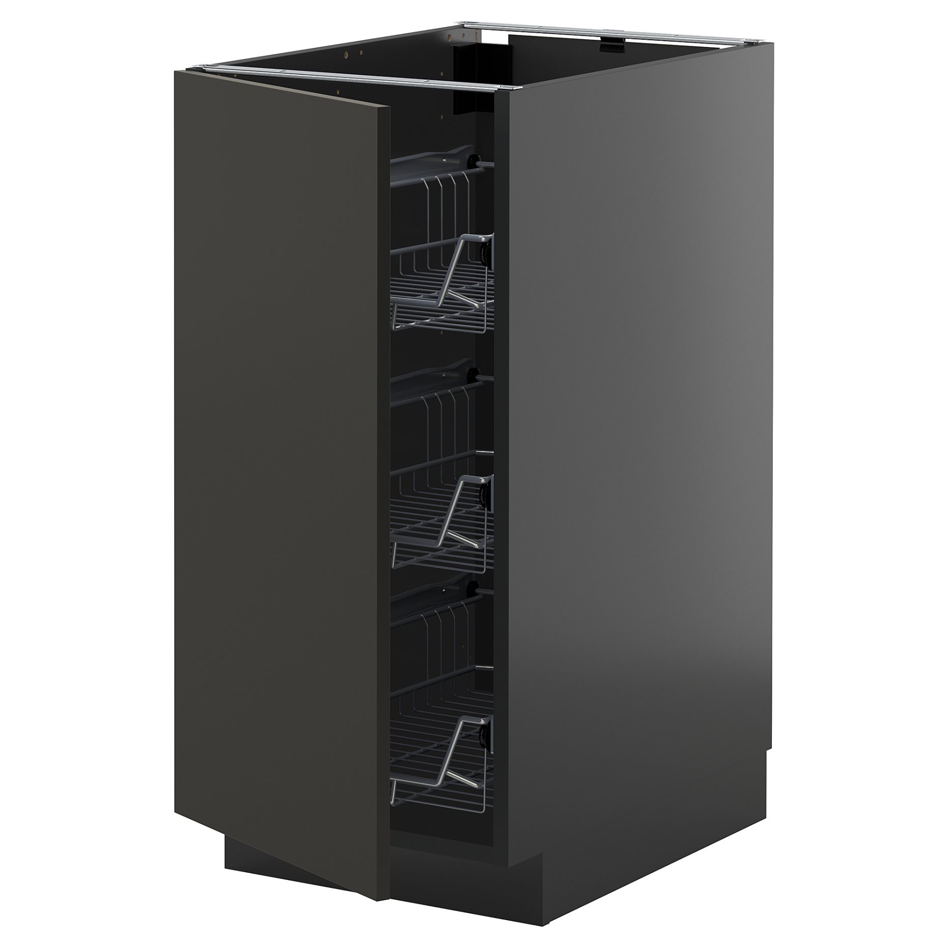 METOD, base cabinet with wire baskets, 40x60 cm, 995.894.68