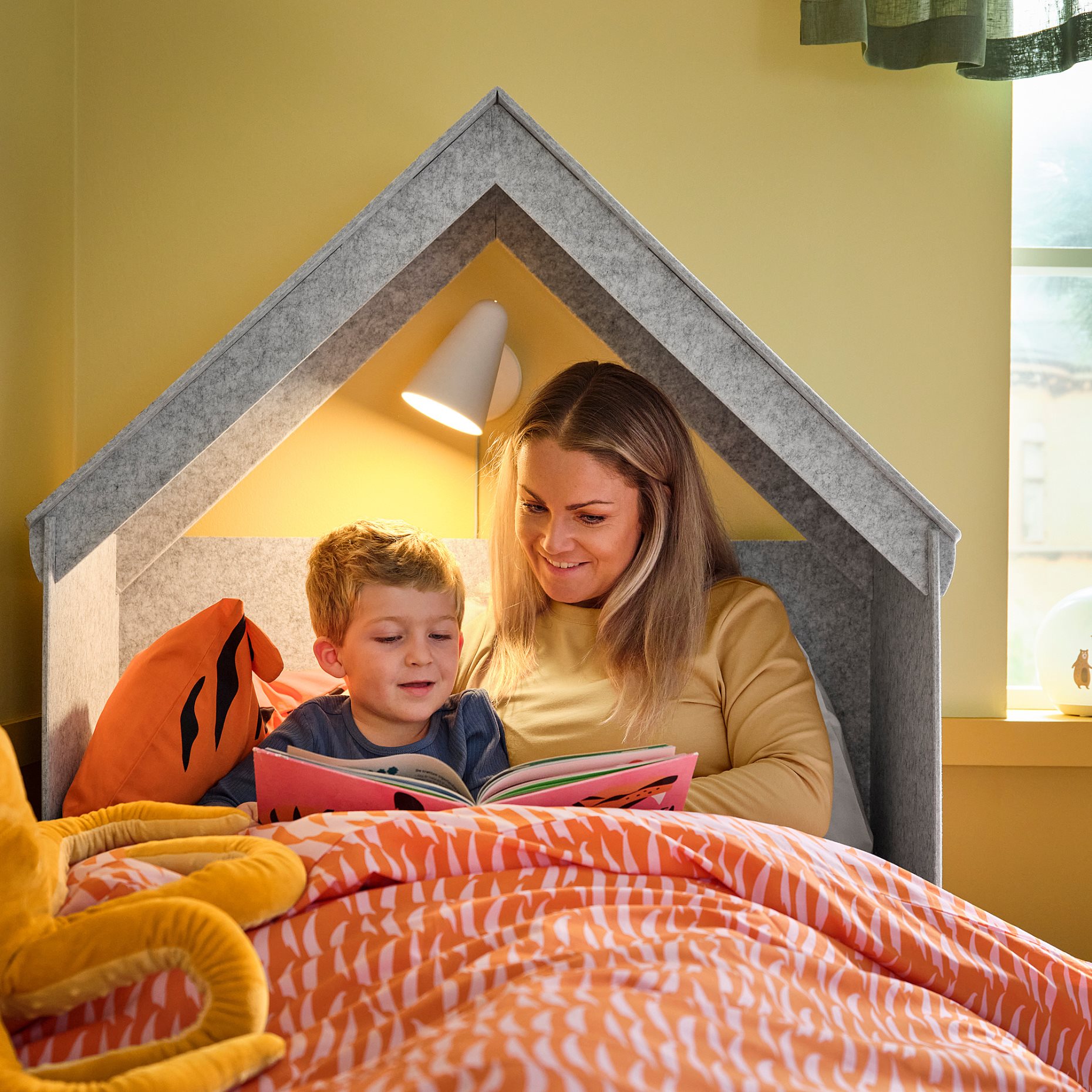 SLÄKT, bed frame with bed accessory, 90x200 cm, 996.084.19