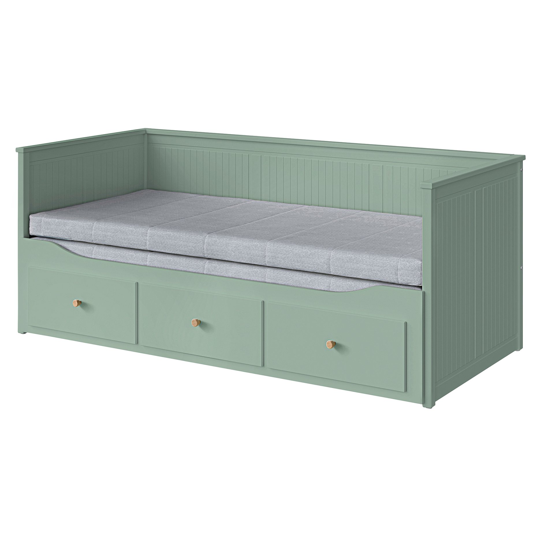 HEMNES, κρεβάτι επισκέπτη day bed 3 συρτάρια/2 στρώματα, 80x200 cm, 996.102.24
