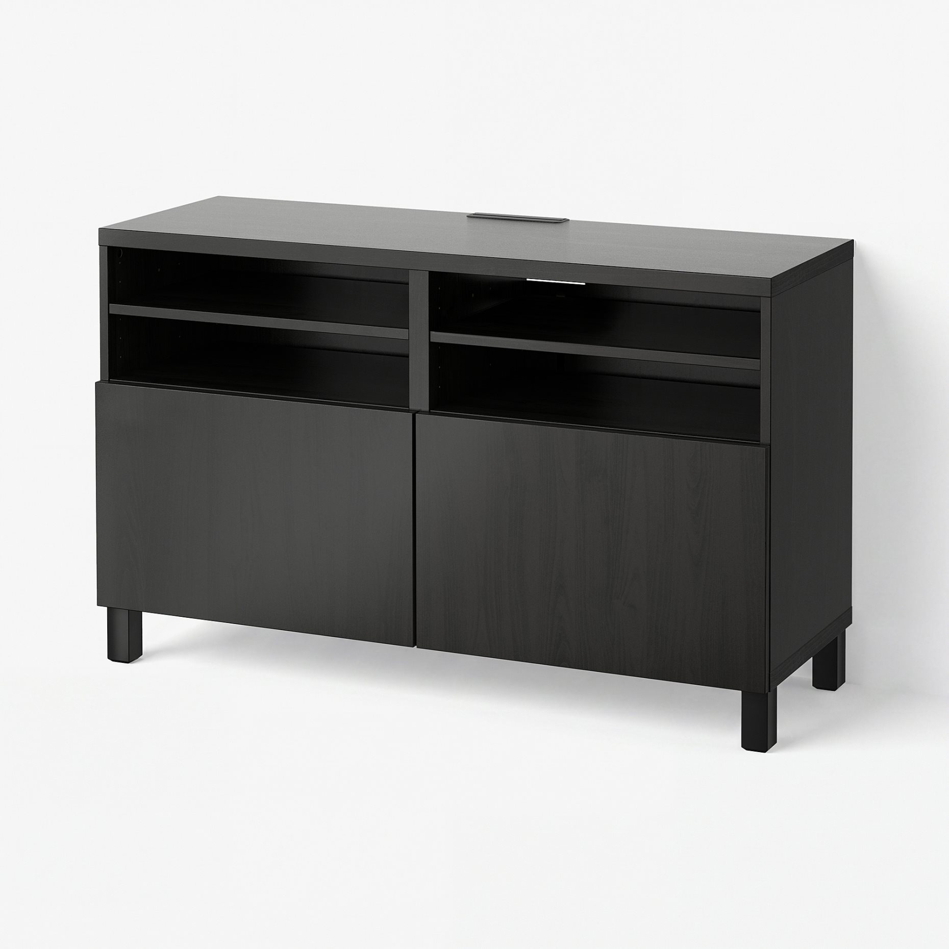 BESTÅ, TV bench with doors, 120x42x74 cm, 390.683.29