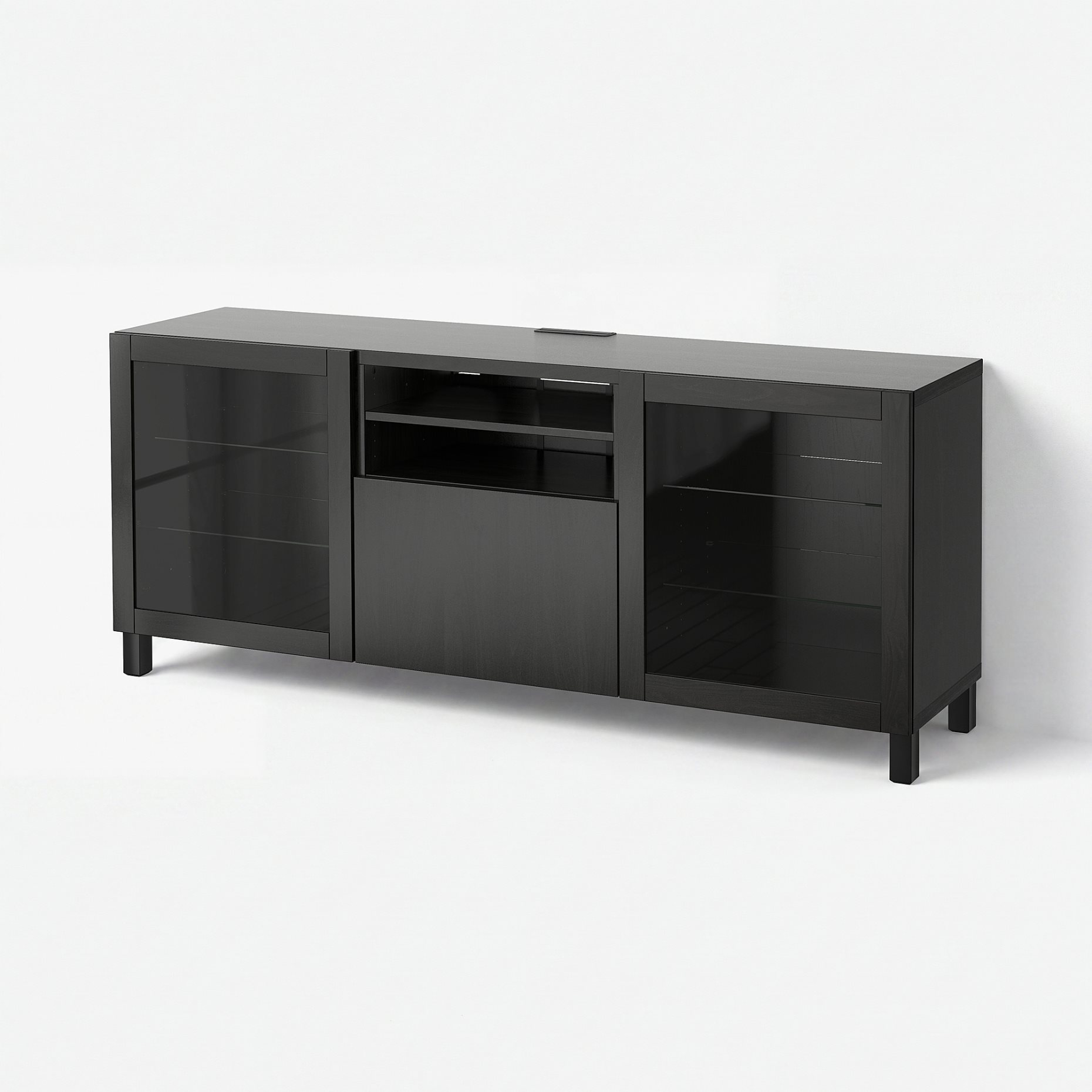 BESTÅ, TV bench with doors/drawer soft closing, 180x42x74 cm, 591.941.00