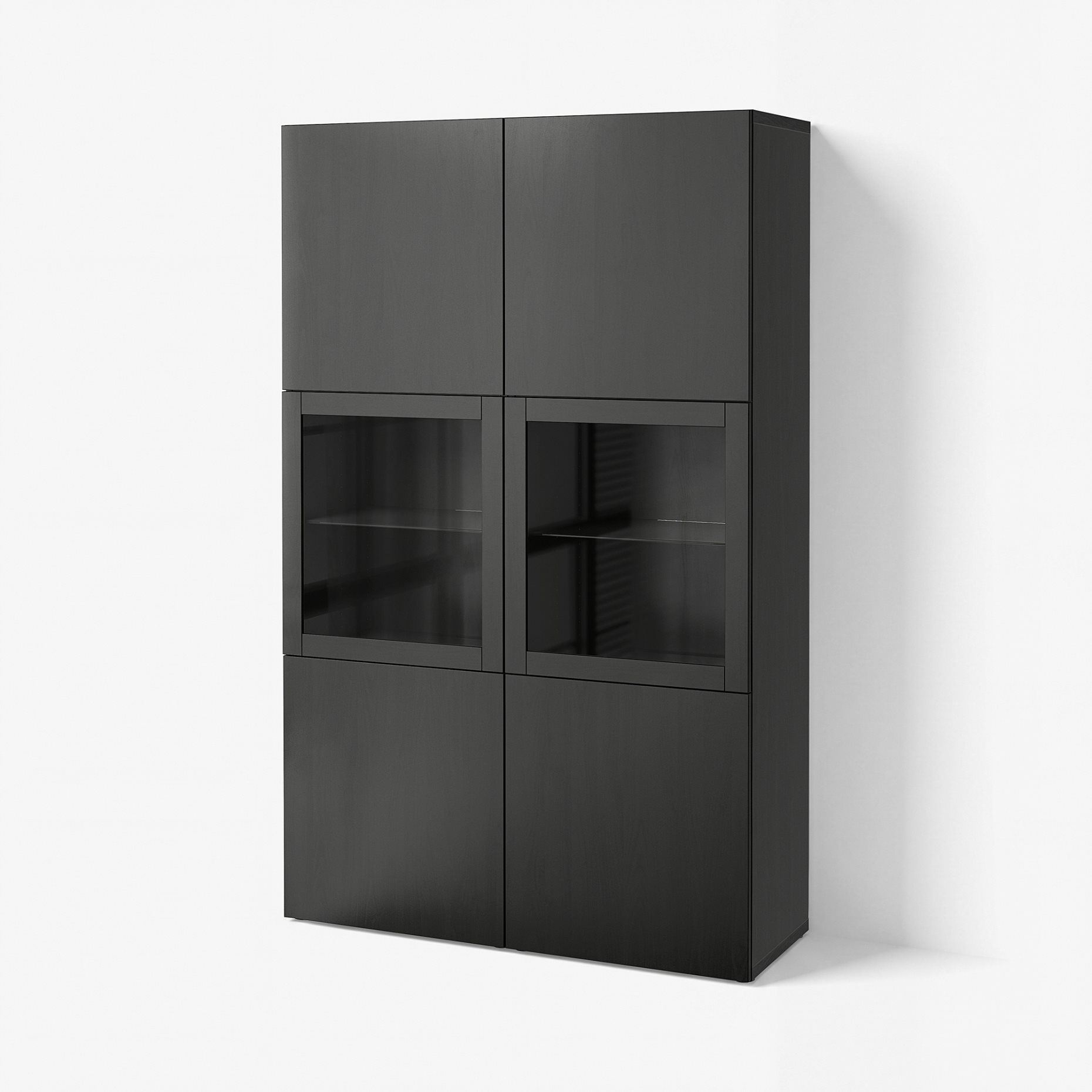 BESTÅ, storage combination w glass doors,, 120x42x193 cm, 790.592.62