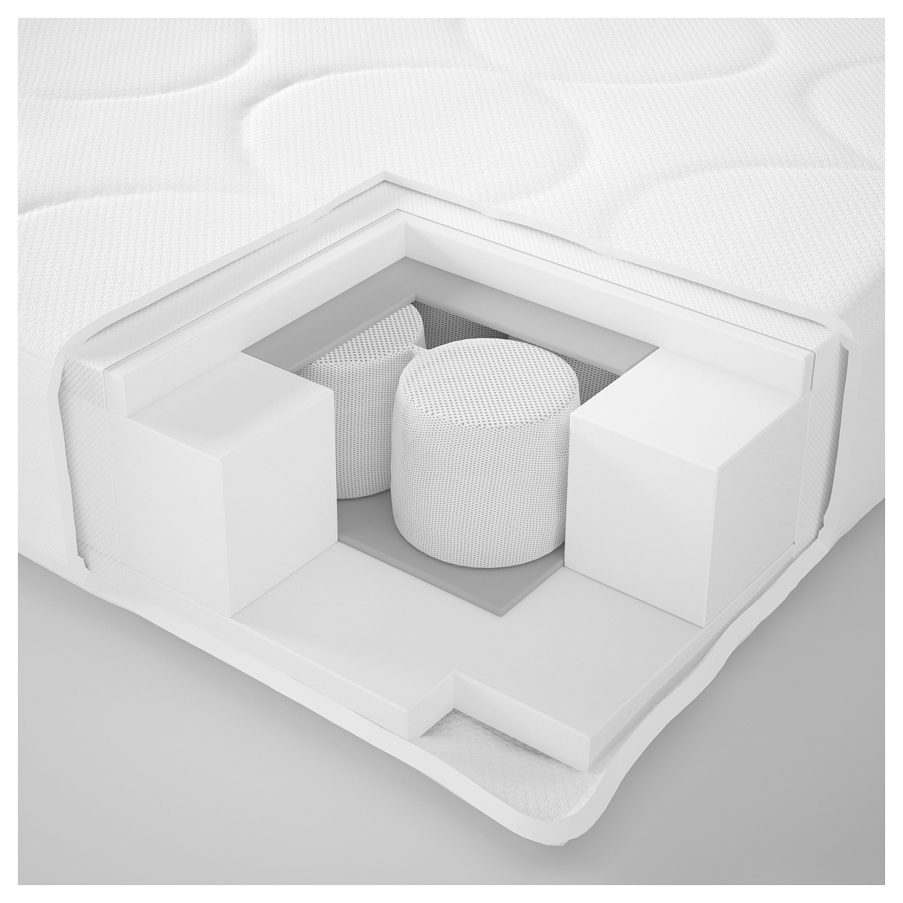 JÄTTETRÖTT, pocket sprung mattress for cot, 003.554.54