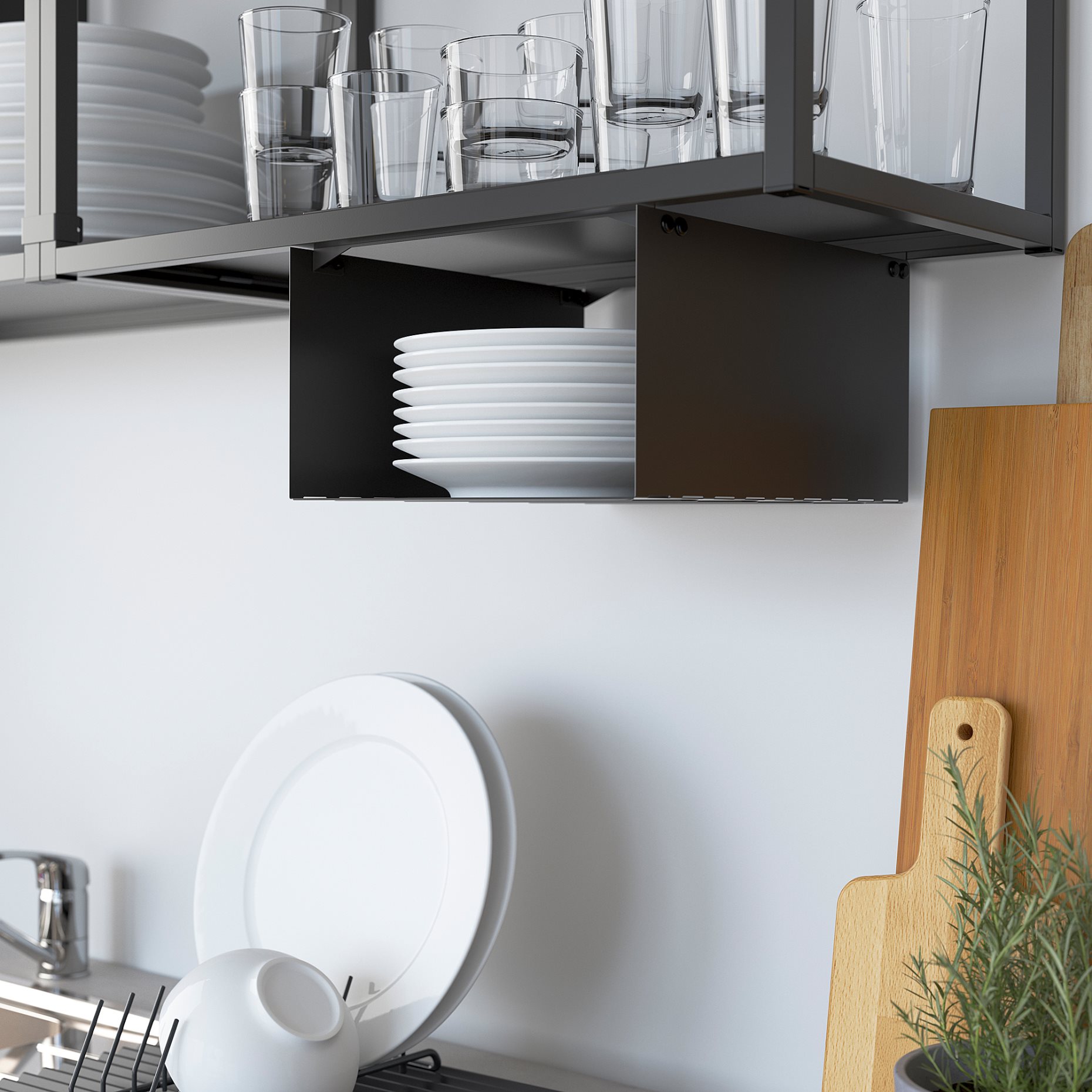 ENHET, wall frame with shelves, 60x30x75 cm, 004.489.72