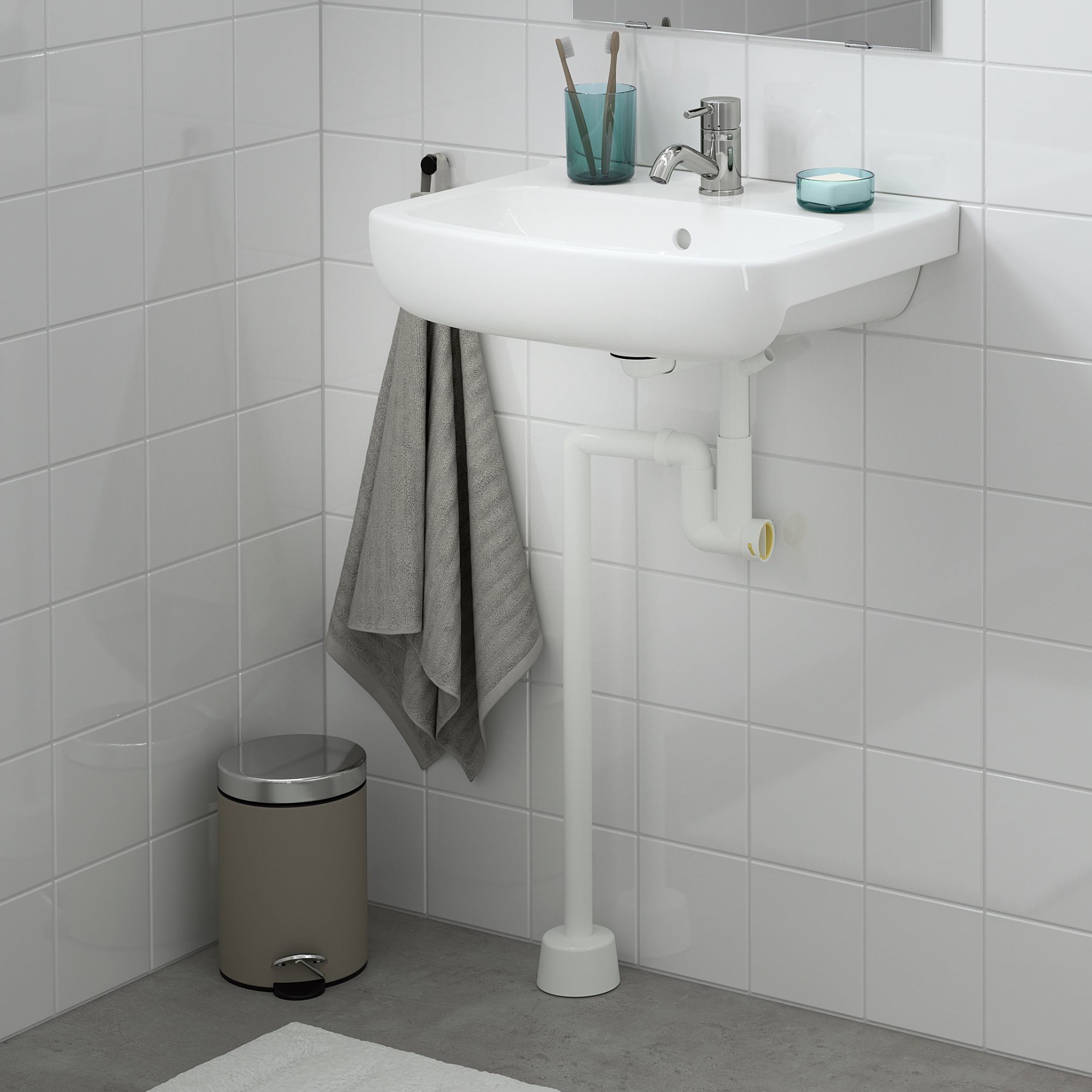 BJÖRKÅN, single wash-basin, 54x40 cm, 004.681.49